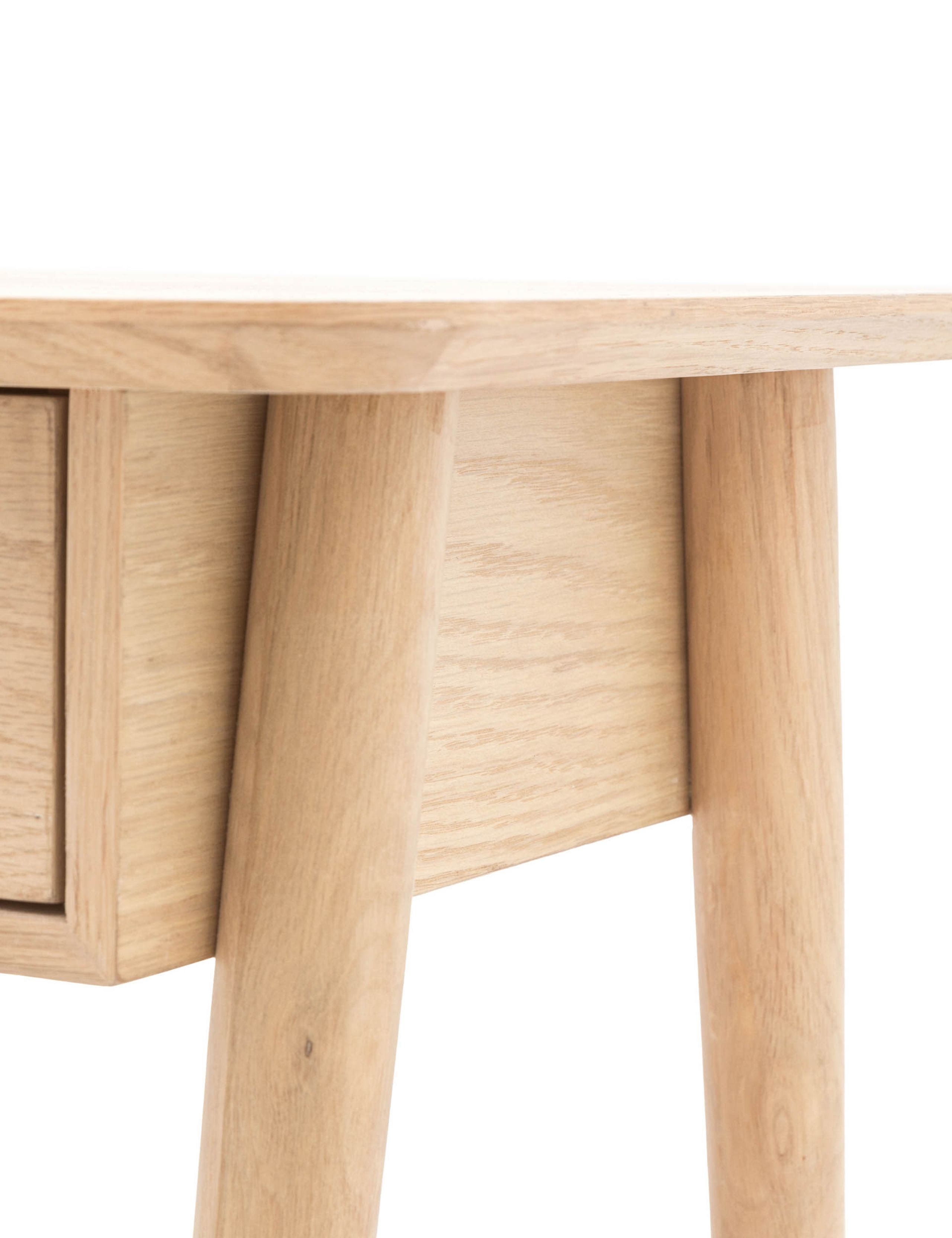 Hatfield Oak 1 Drawer Bedside Table 7 of 9