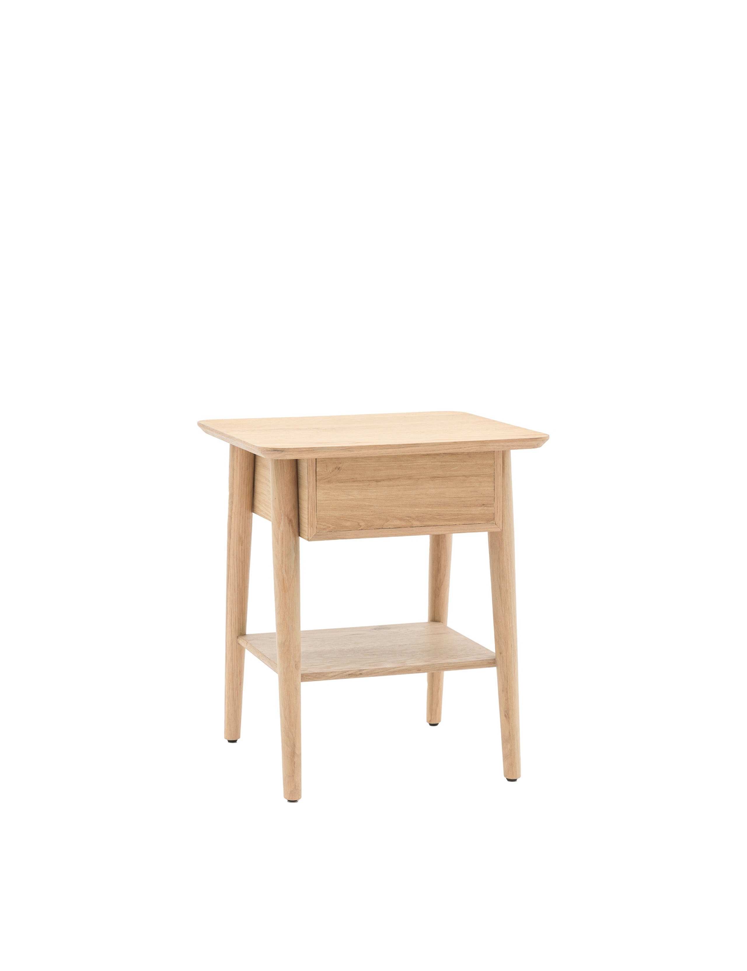 Hatfield Oak 1 Drawer Bedside Table 8 of 9