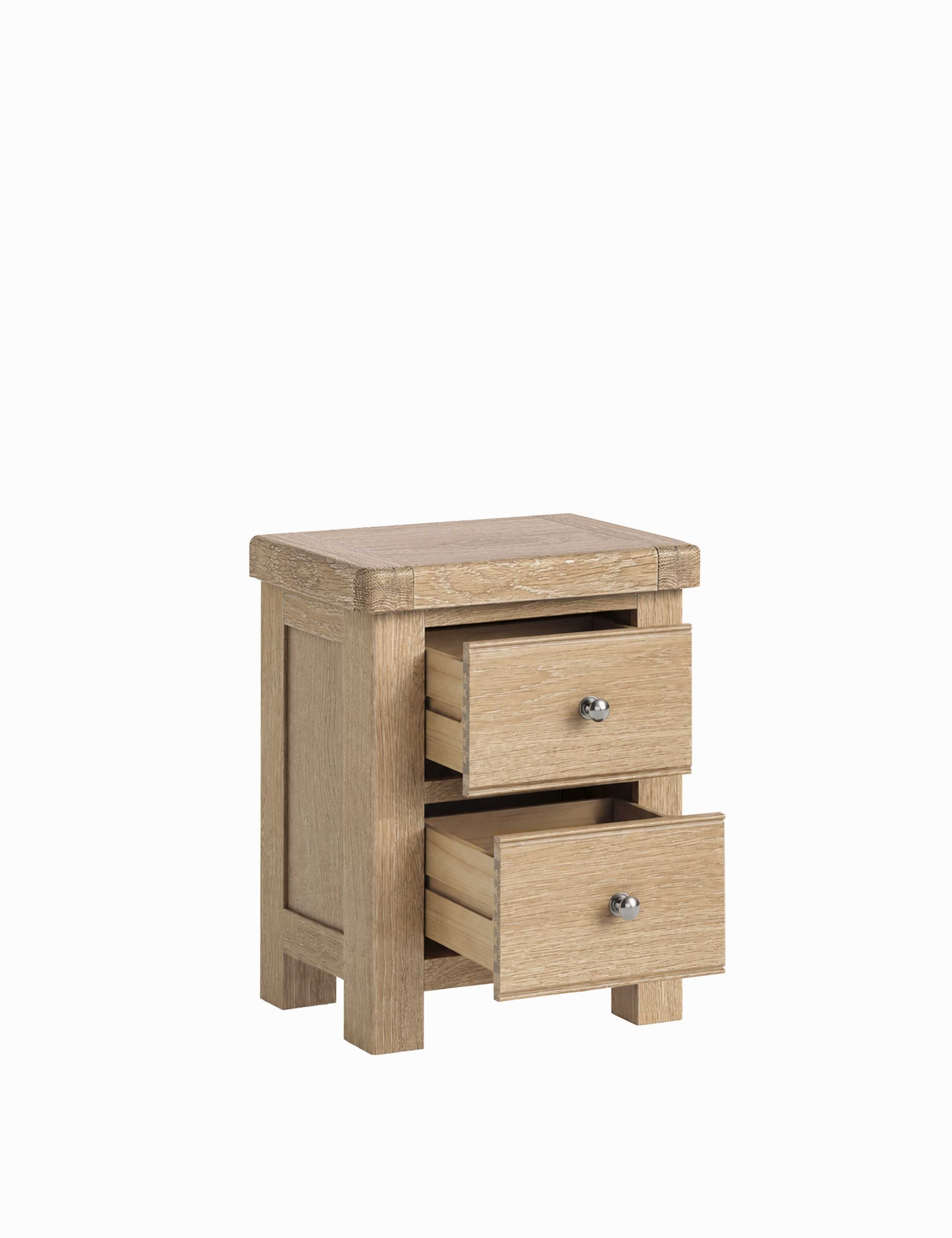 Normandy Oak Bedside Table 6 of 7