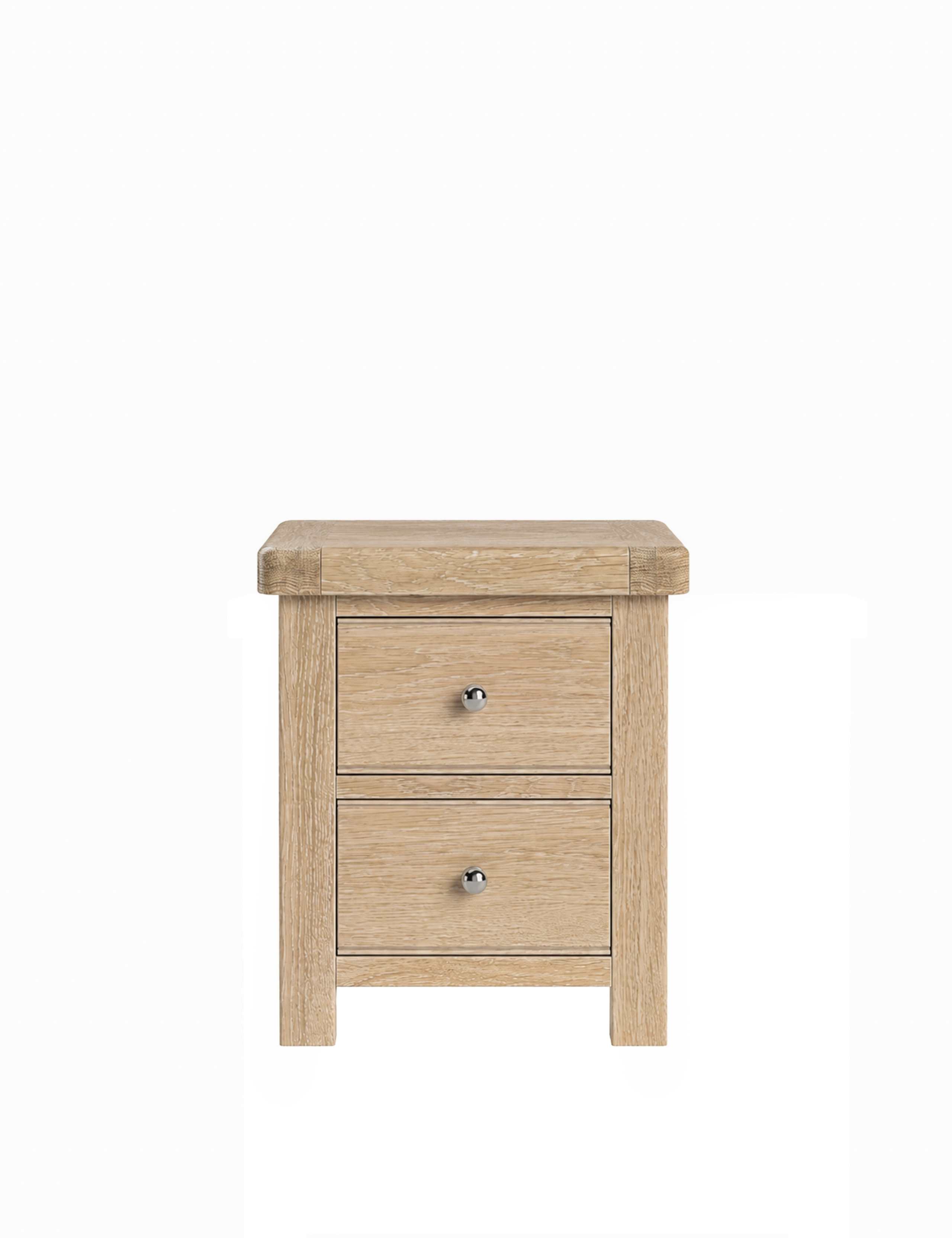 Normandy Oak Bedside Table 2 of 7