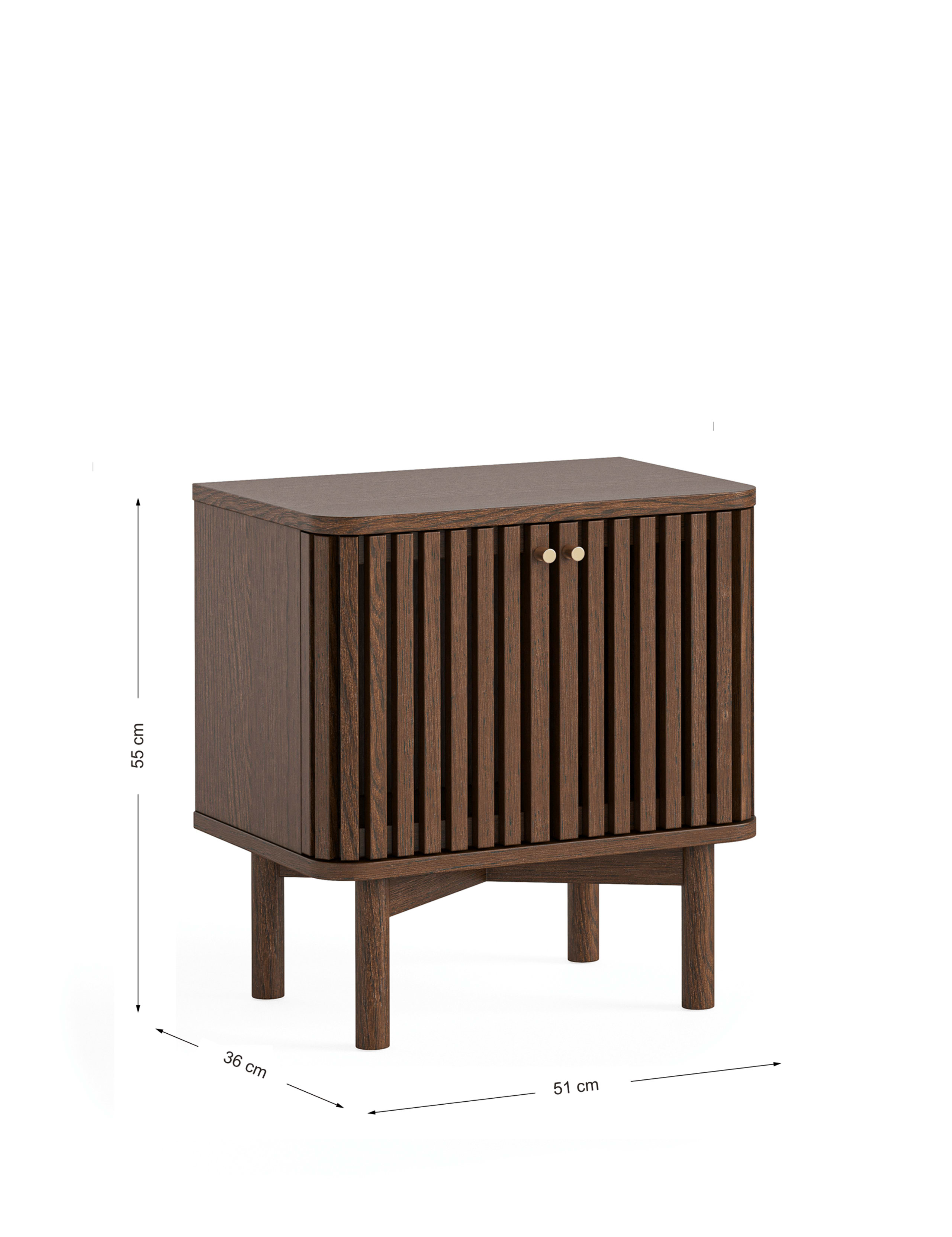 Soho Oak Bedside Table 7 of 7