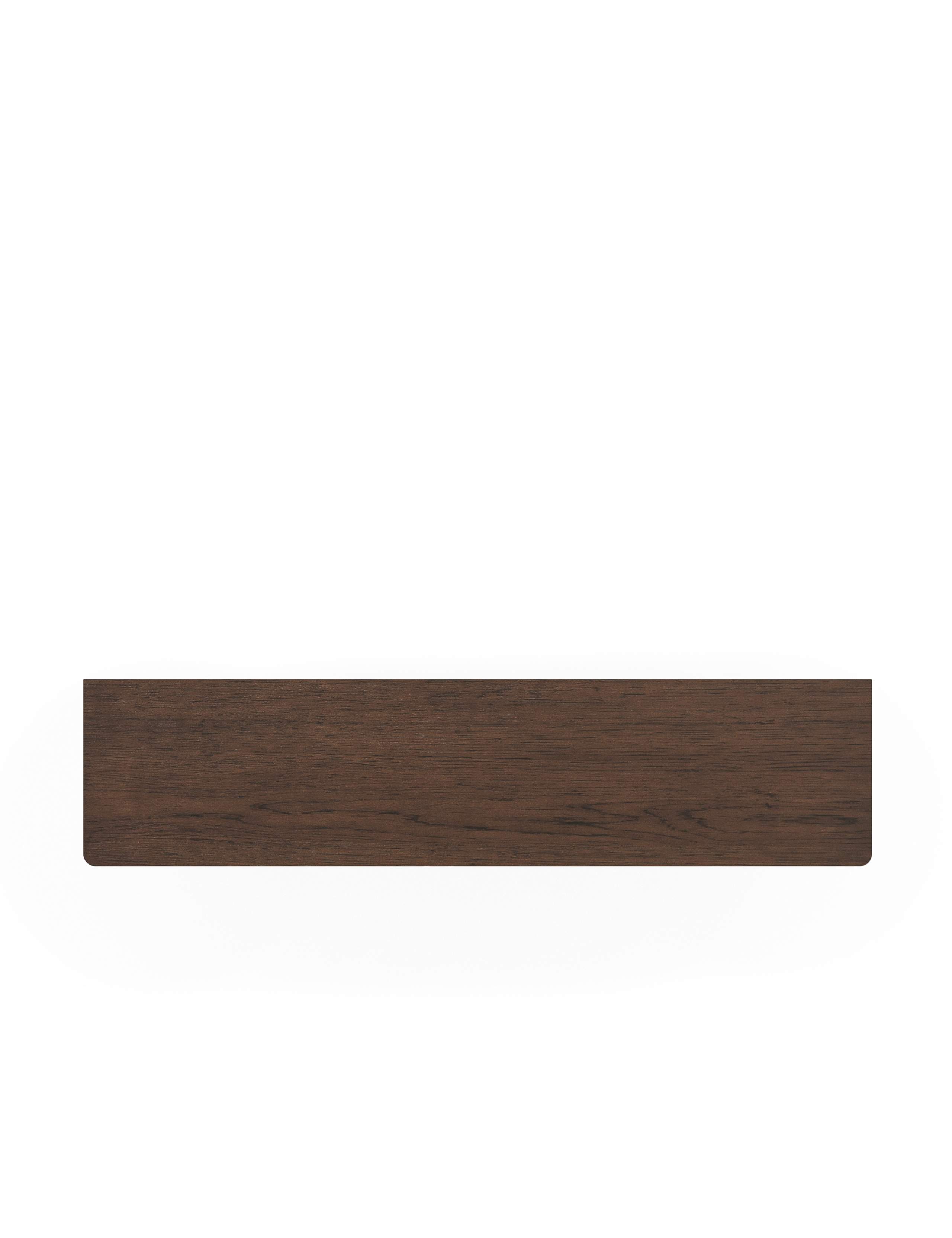 California Oak Walnut Finish Large Sideboard 8 of 9