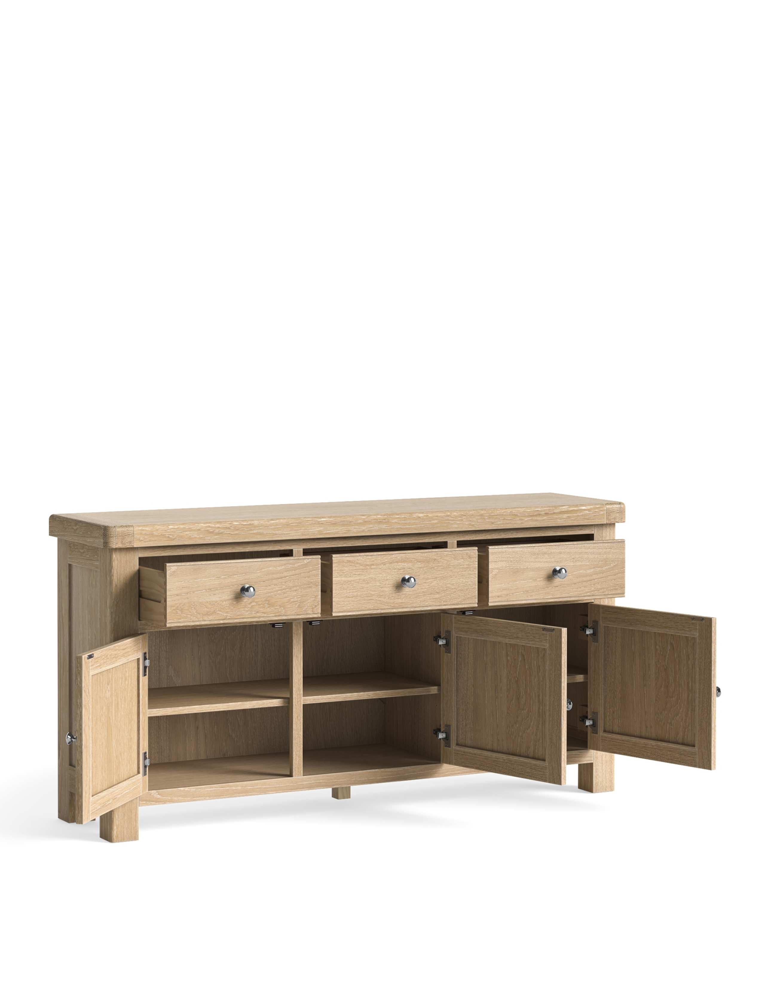Normandy White Wash Large Sideboard 5 of 6