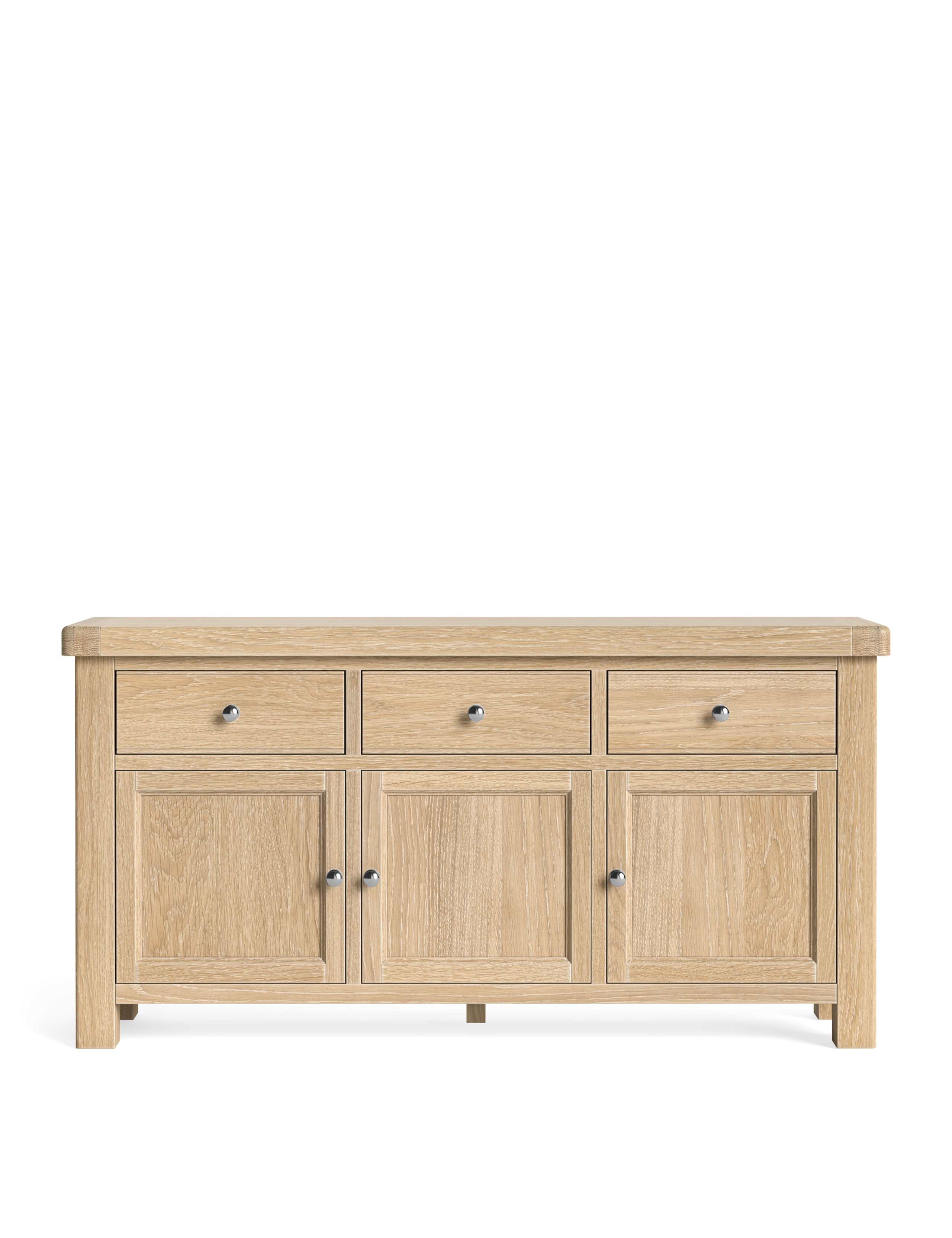 Normandy White Wash Large Sideboard 2 of 6
