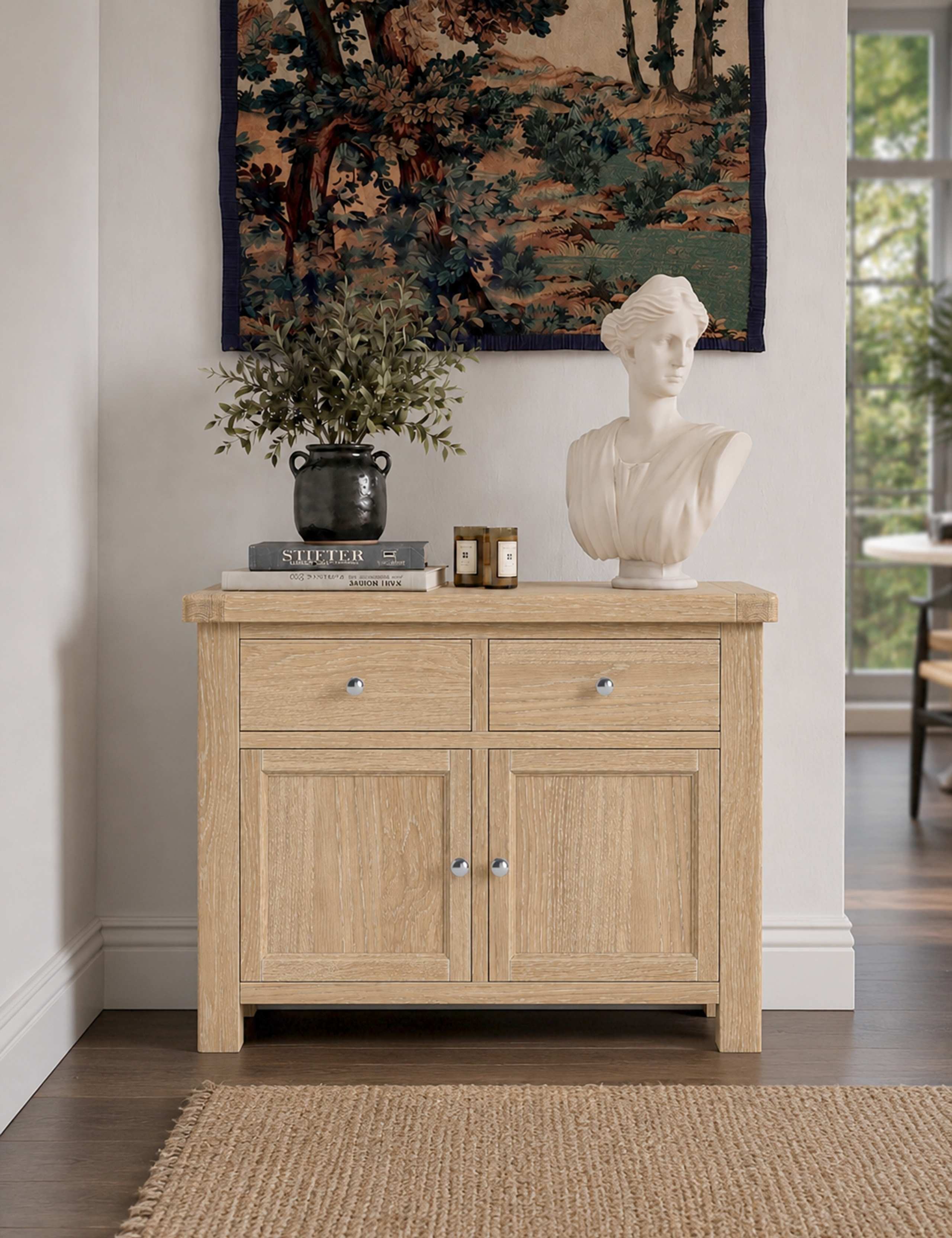 Normandy White Wash Small Sideboard 1 of 6