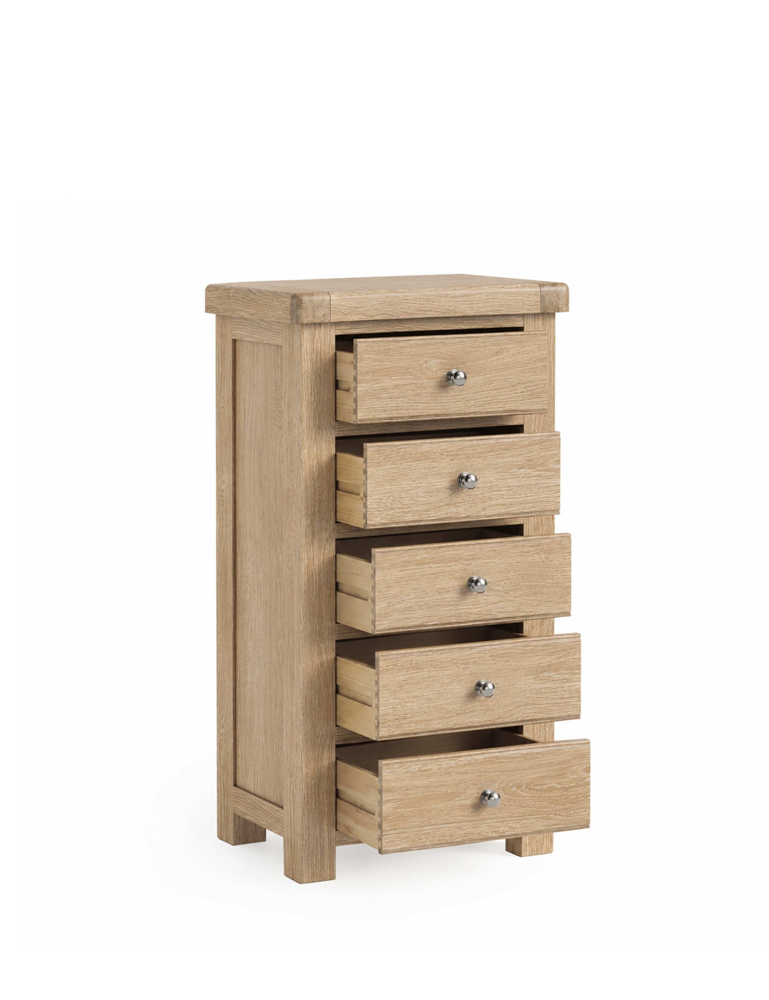 Normandy Oak Tallboy 4 of 8