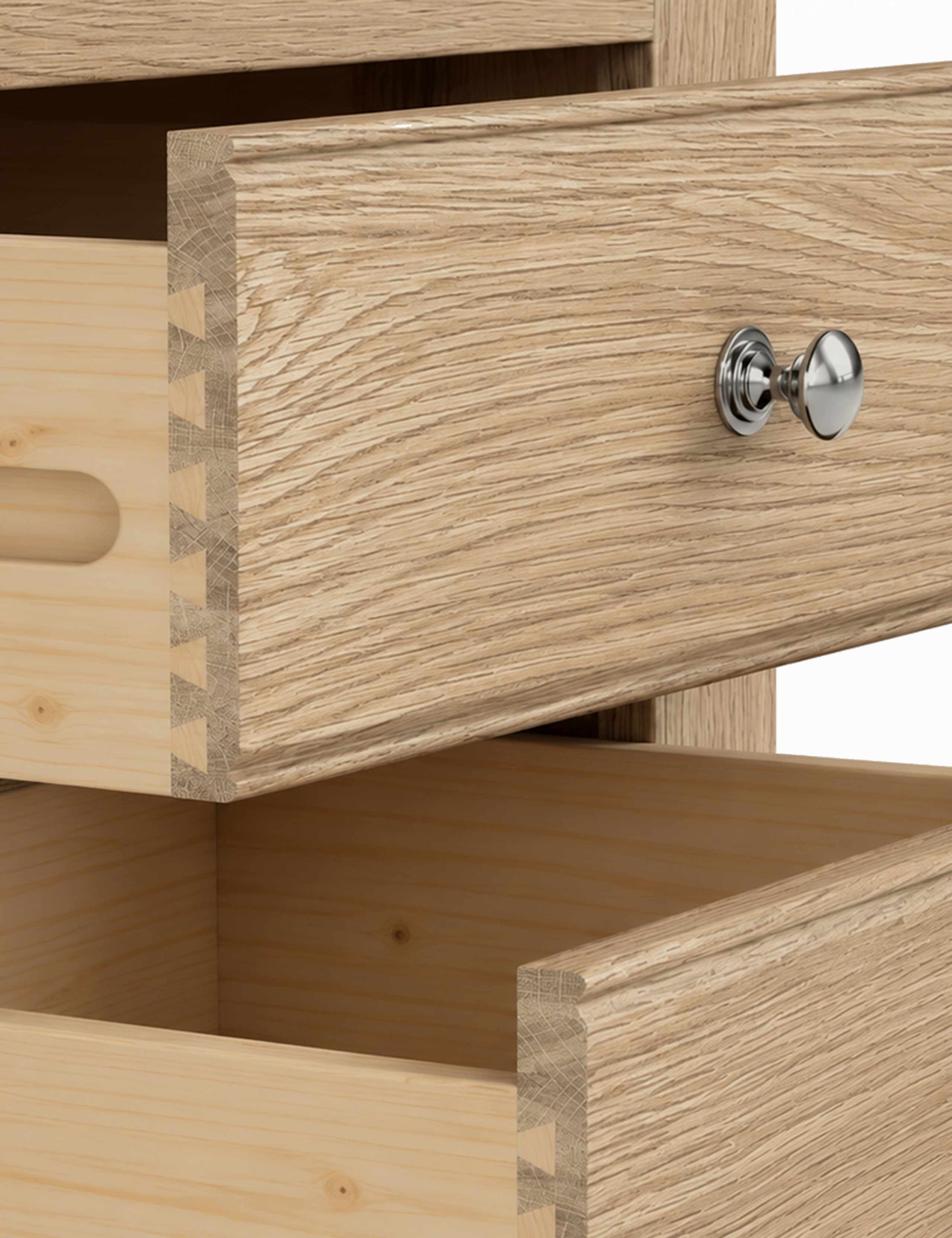 Normandy Oak Tallboy 6 of 8