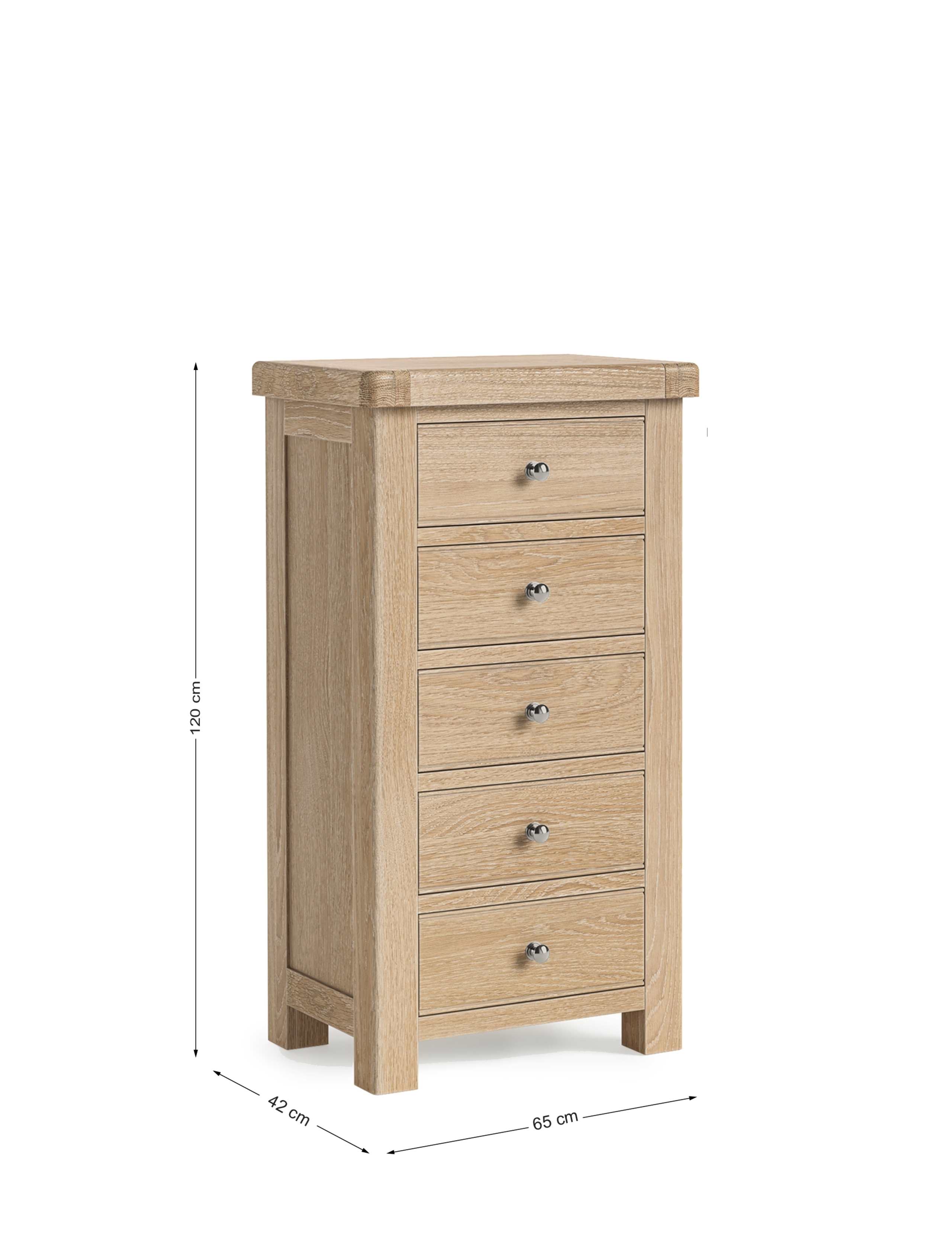 Normandy Oak Tallboy 8 of 8