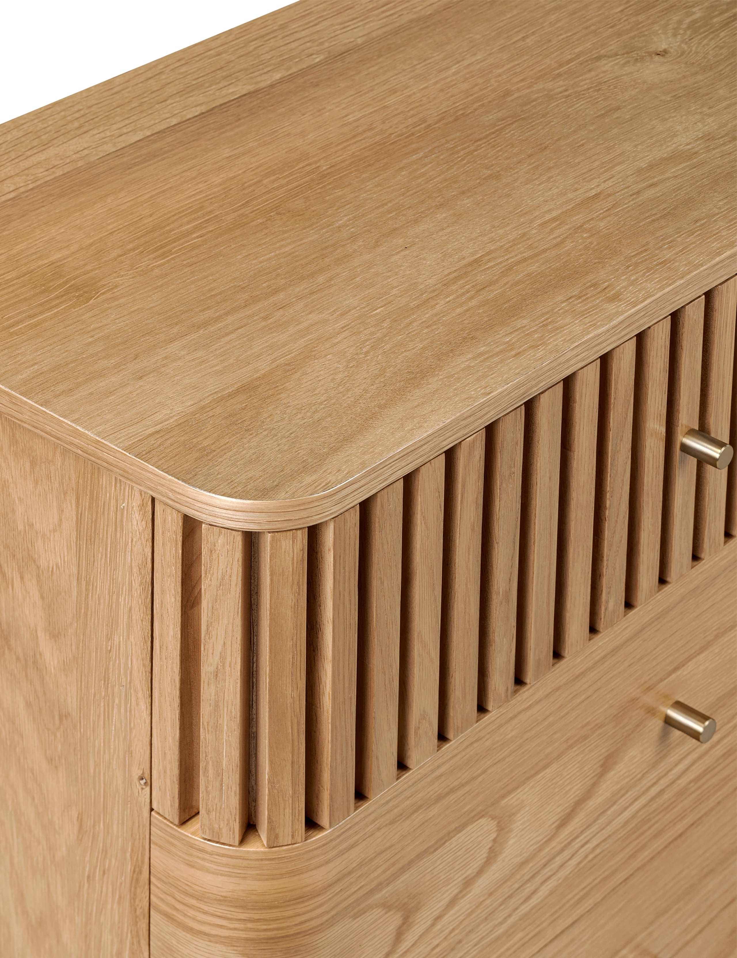 Soho Oak 6 Drawer Chest 6 of 11
