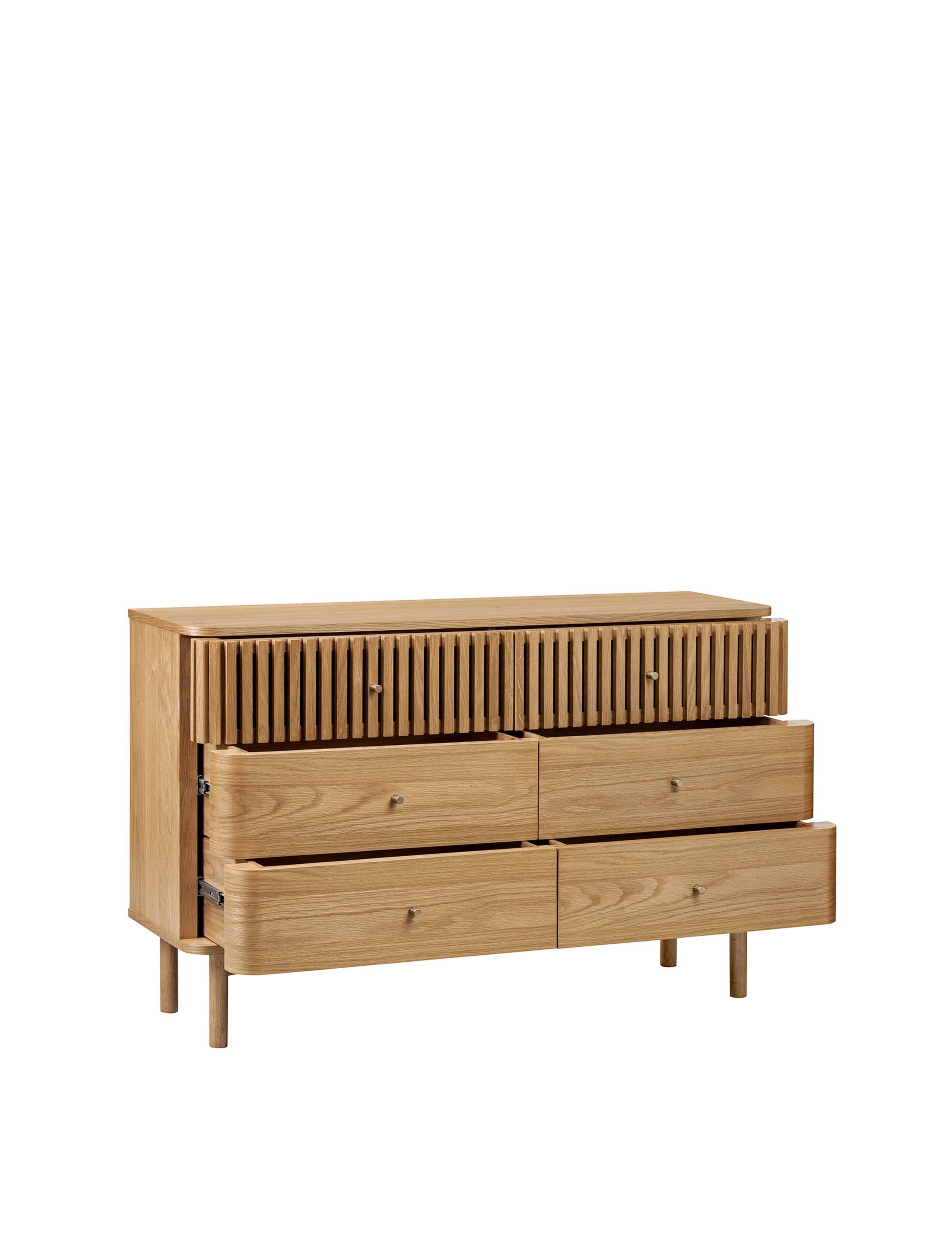 Soho Oak 6 Drawer Chest 7 of 11