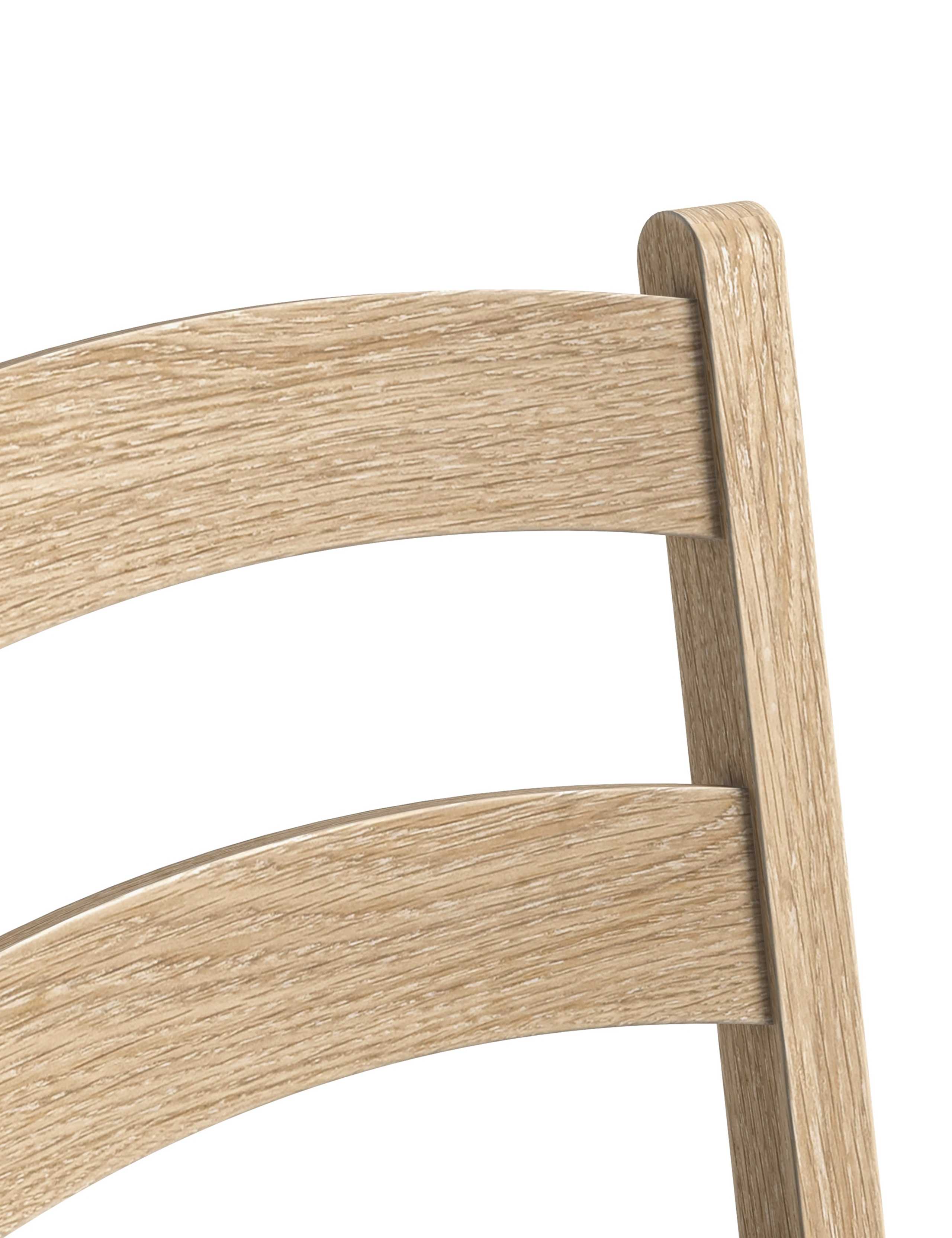 Set of 2 Normandy Oak Dining Chairs 3 of 4