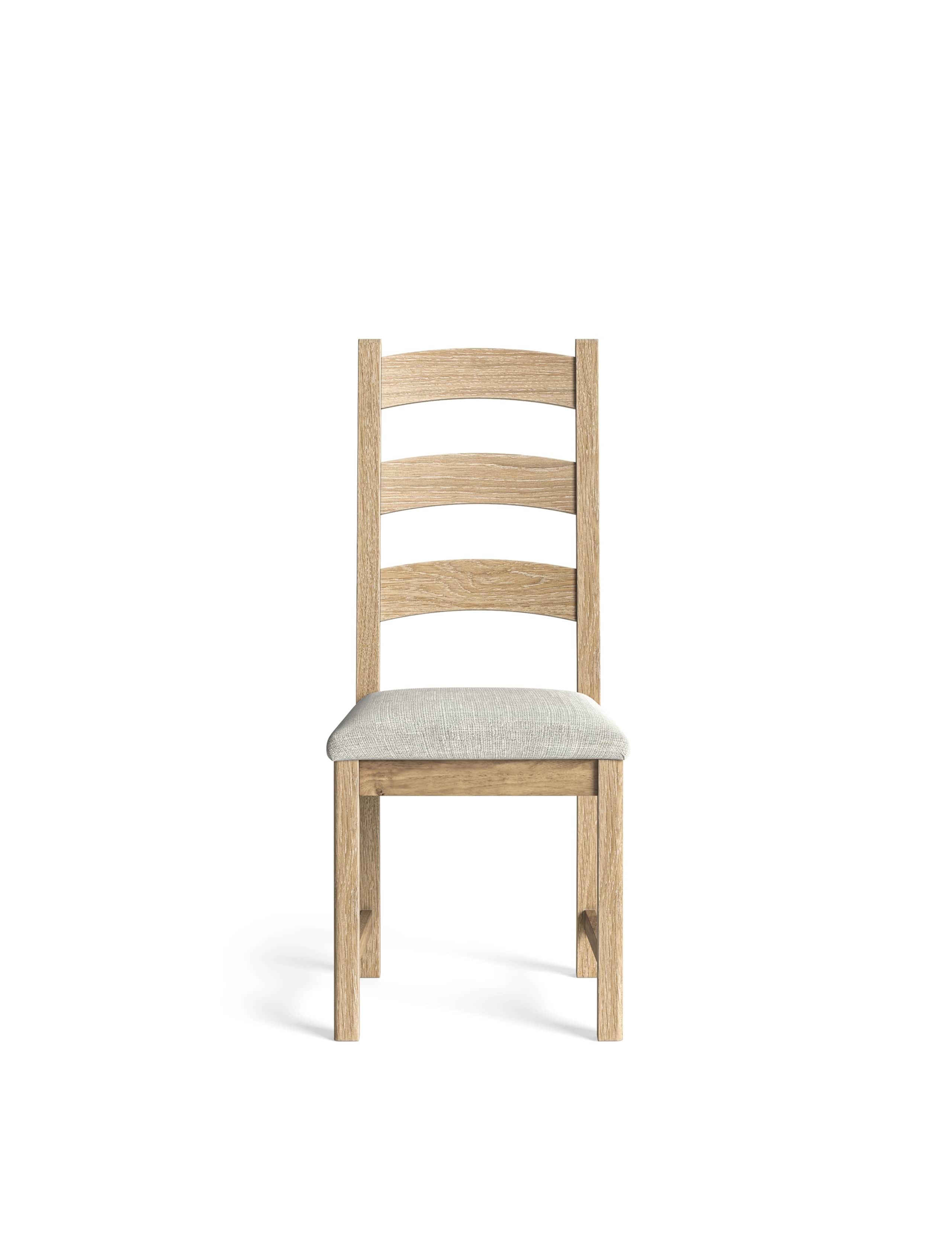 Set of 2 Normandy Oak Dining Chairs 2 of 4