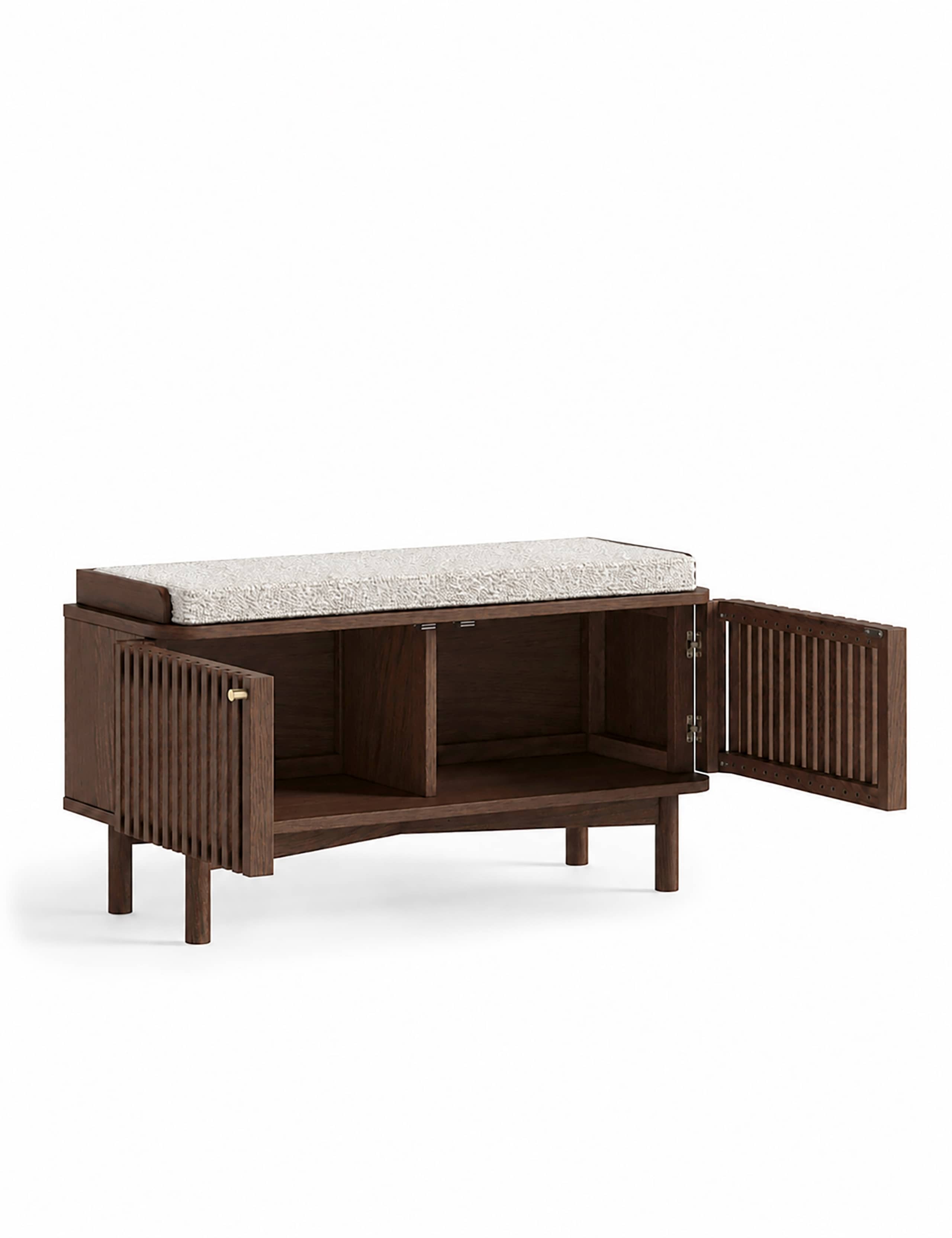 Soho Oak Storage Bench 5 of 6