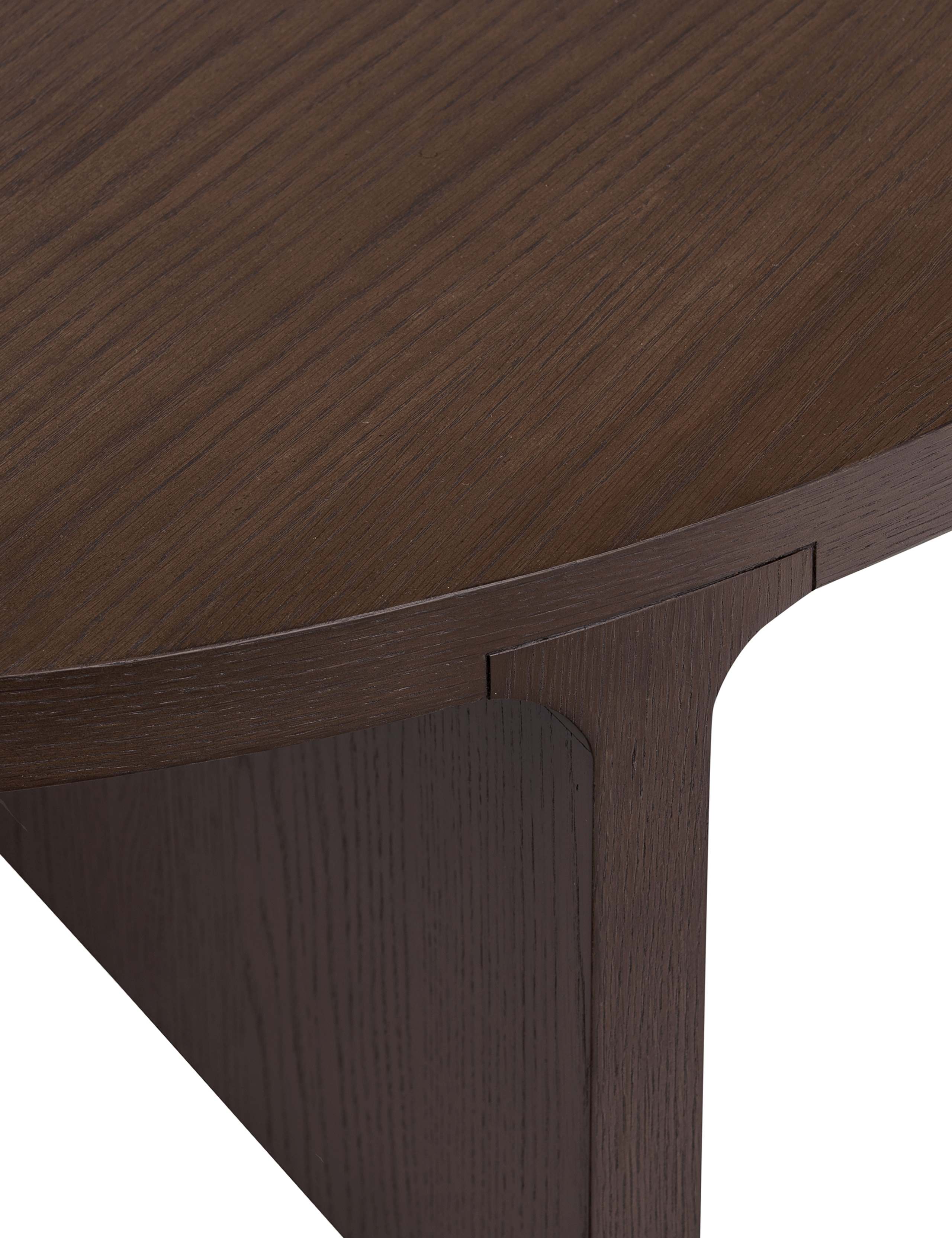 California Round Oak Coffee Table 5 of 7