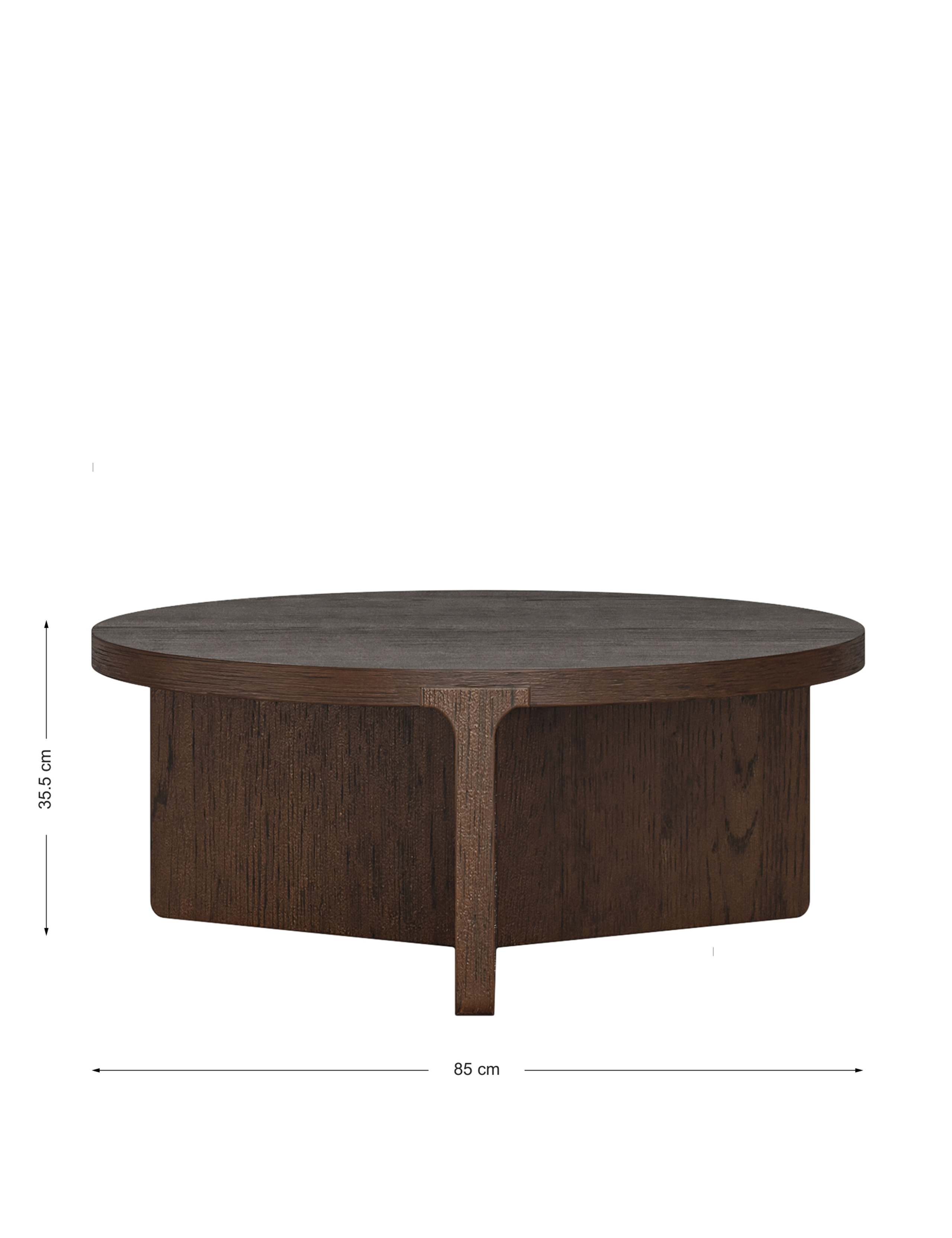 California Round Oak Coffee Table 7 of 7