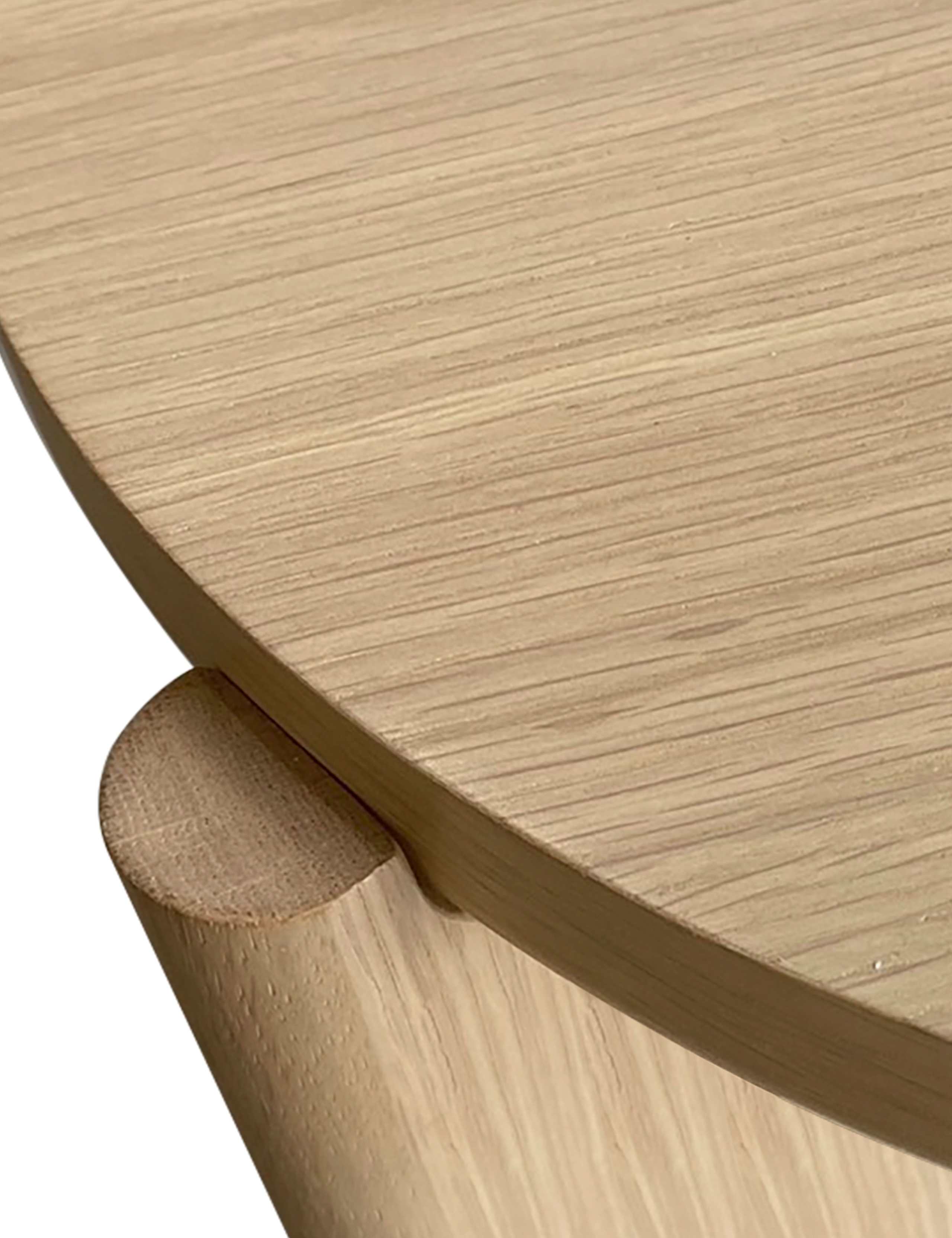 Cara Round Oak Coffee Table 3 of 6