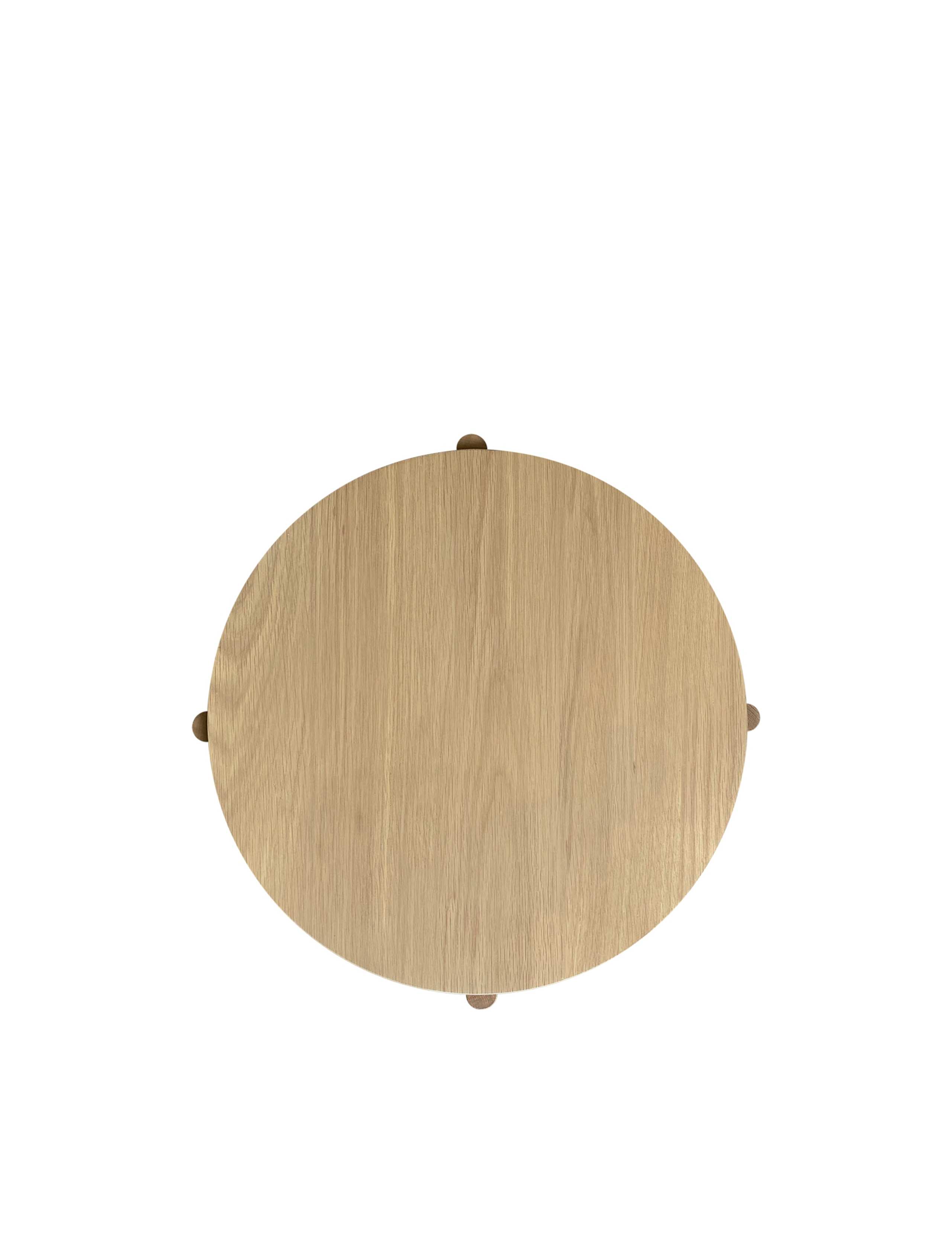 Cara Round Oak Coffee Table 5 of 6