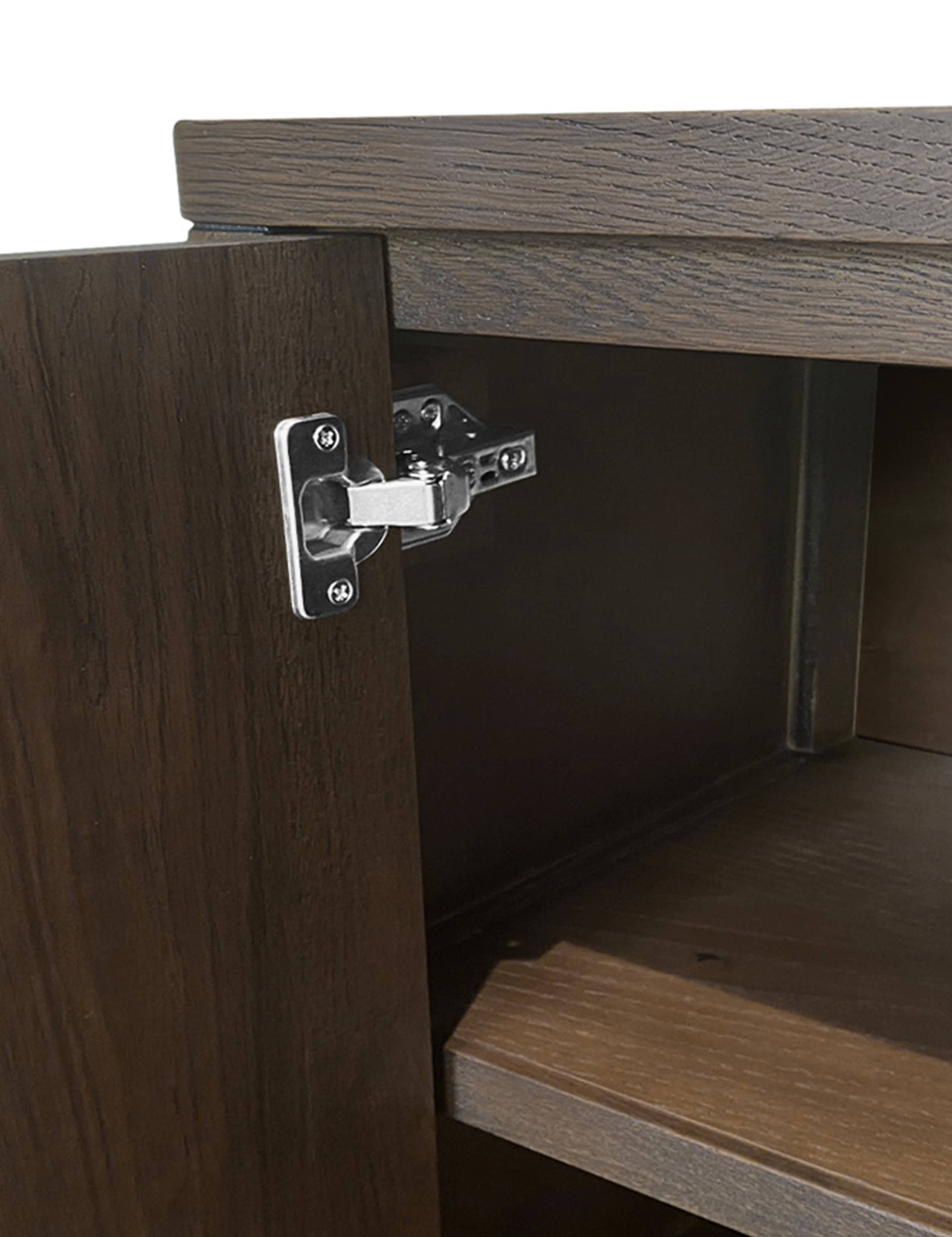 California Oak Walnut Finish Media Unit 4 of 8