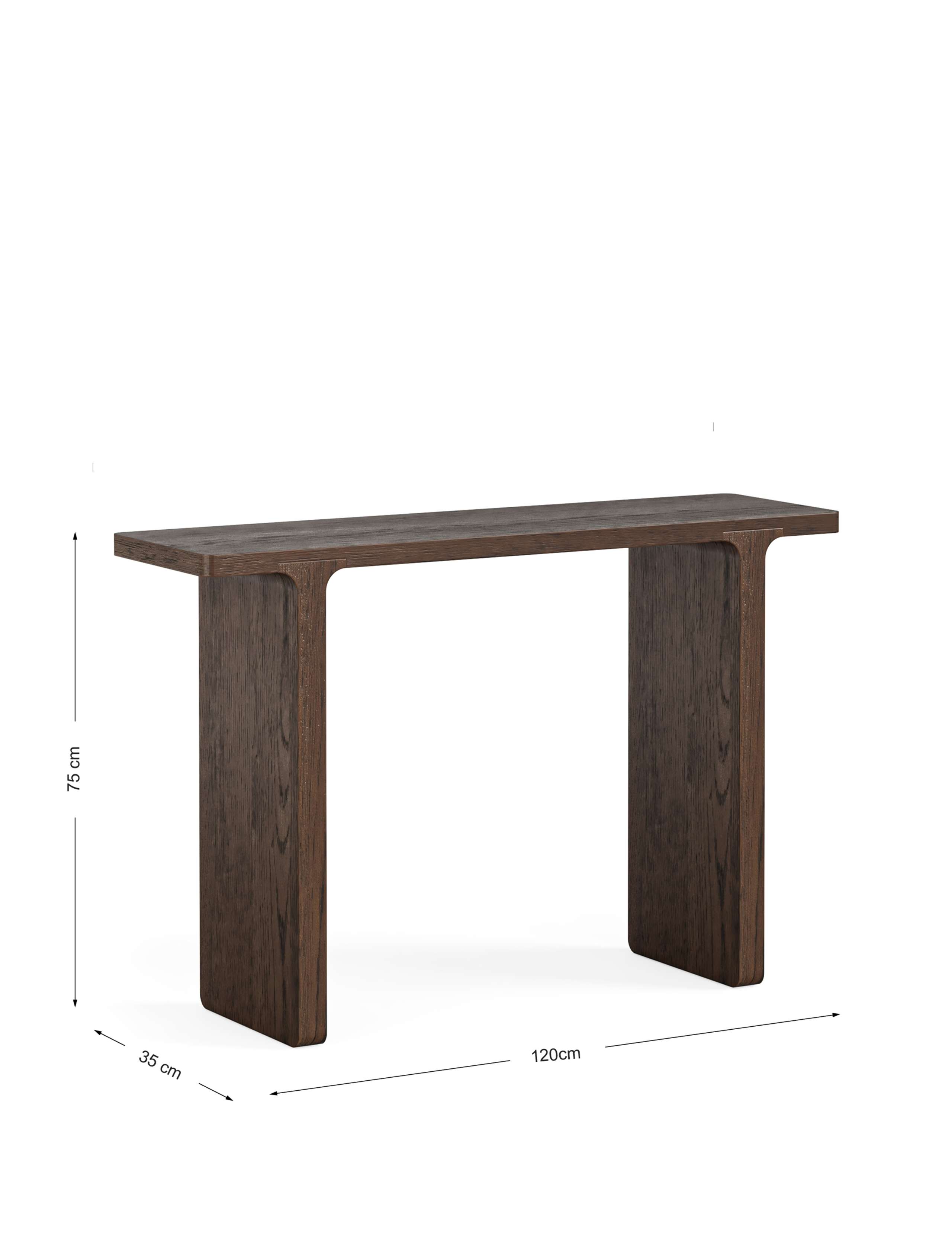 California Oak Console Table 7 of 7