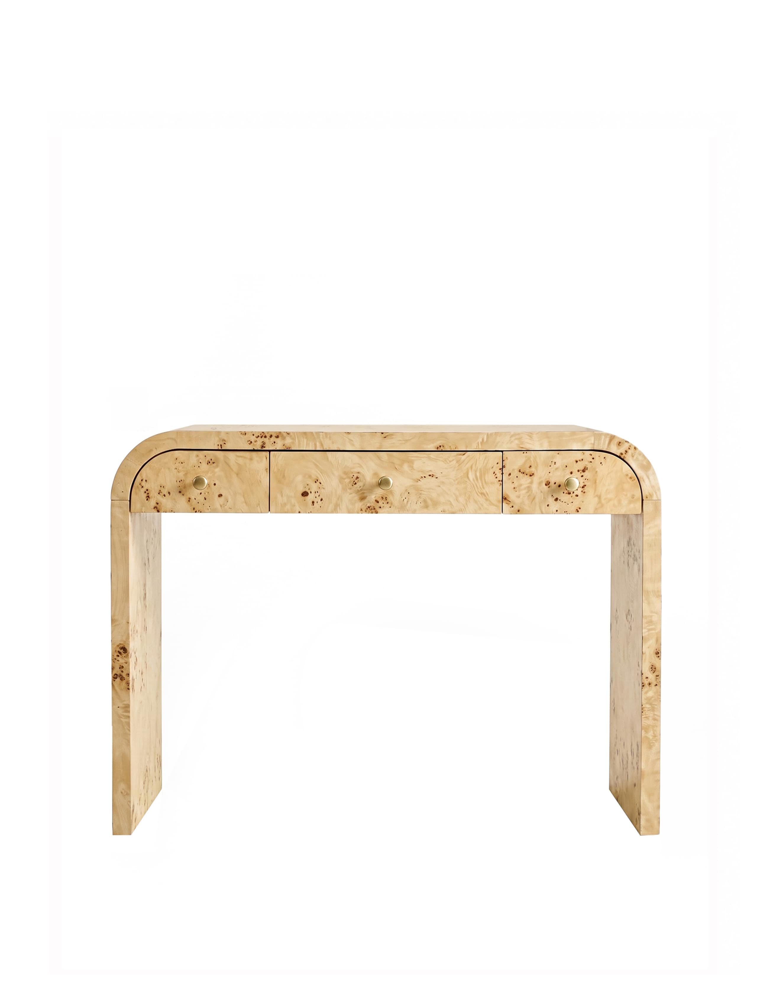 Lucca Walnut Console Table 2 of 8