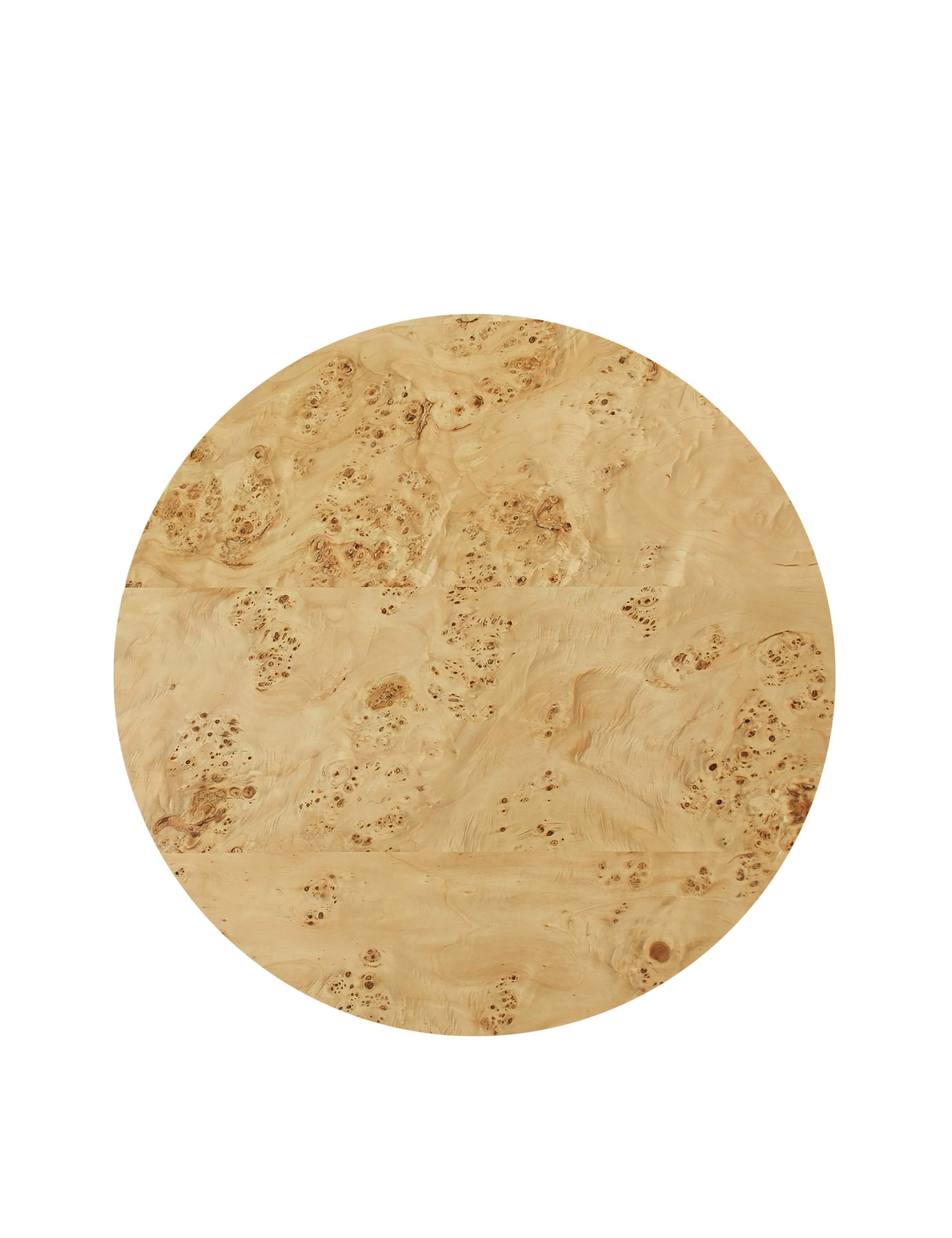 Lucca Round Walnut Coffee Table 2 of 5