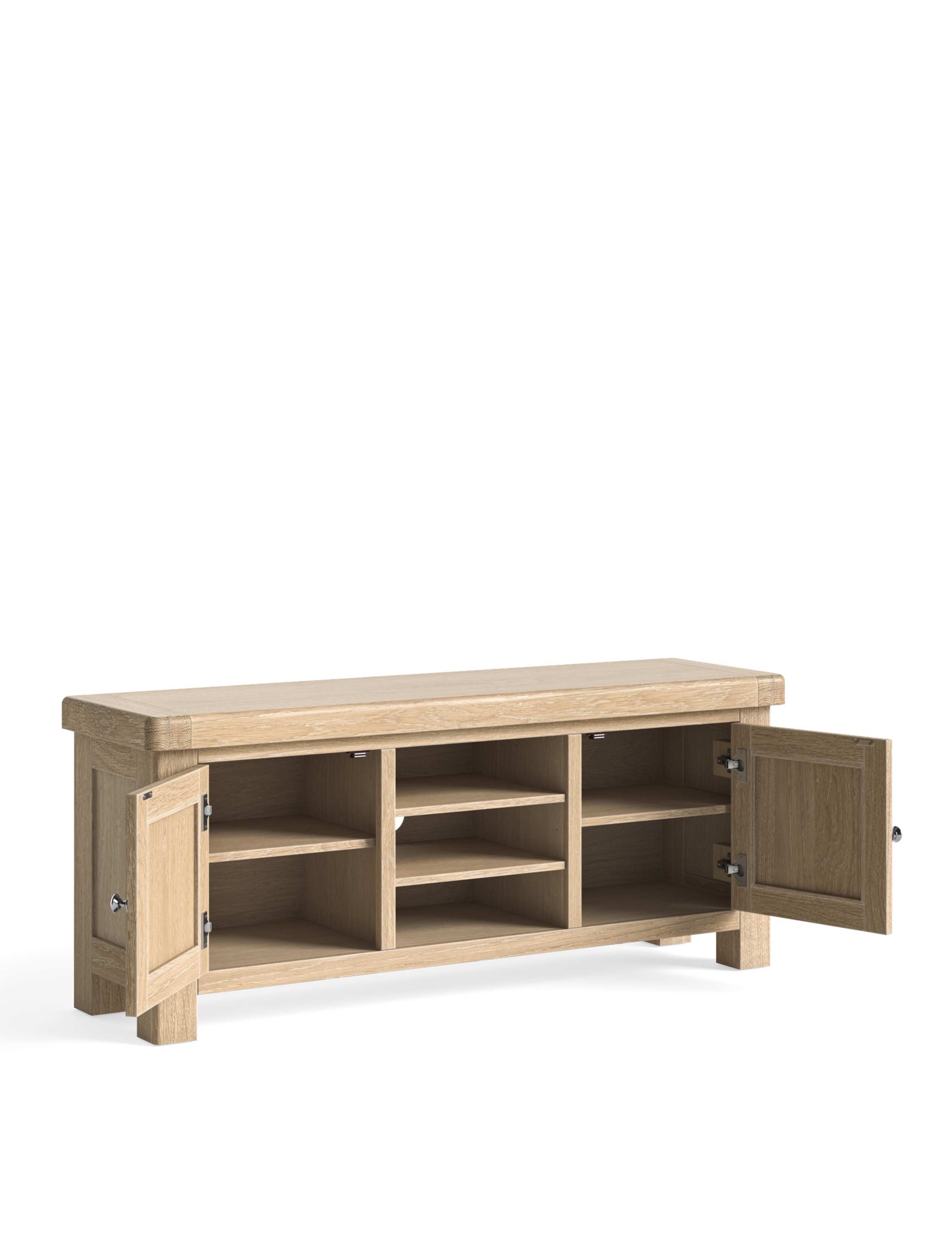 Normandy White Wash Small TV Unit 5 of 6
