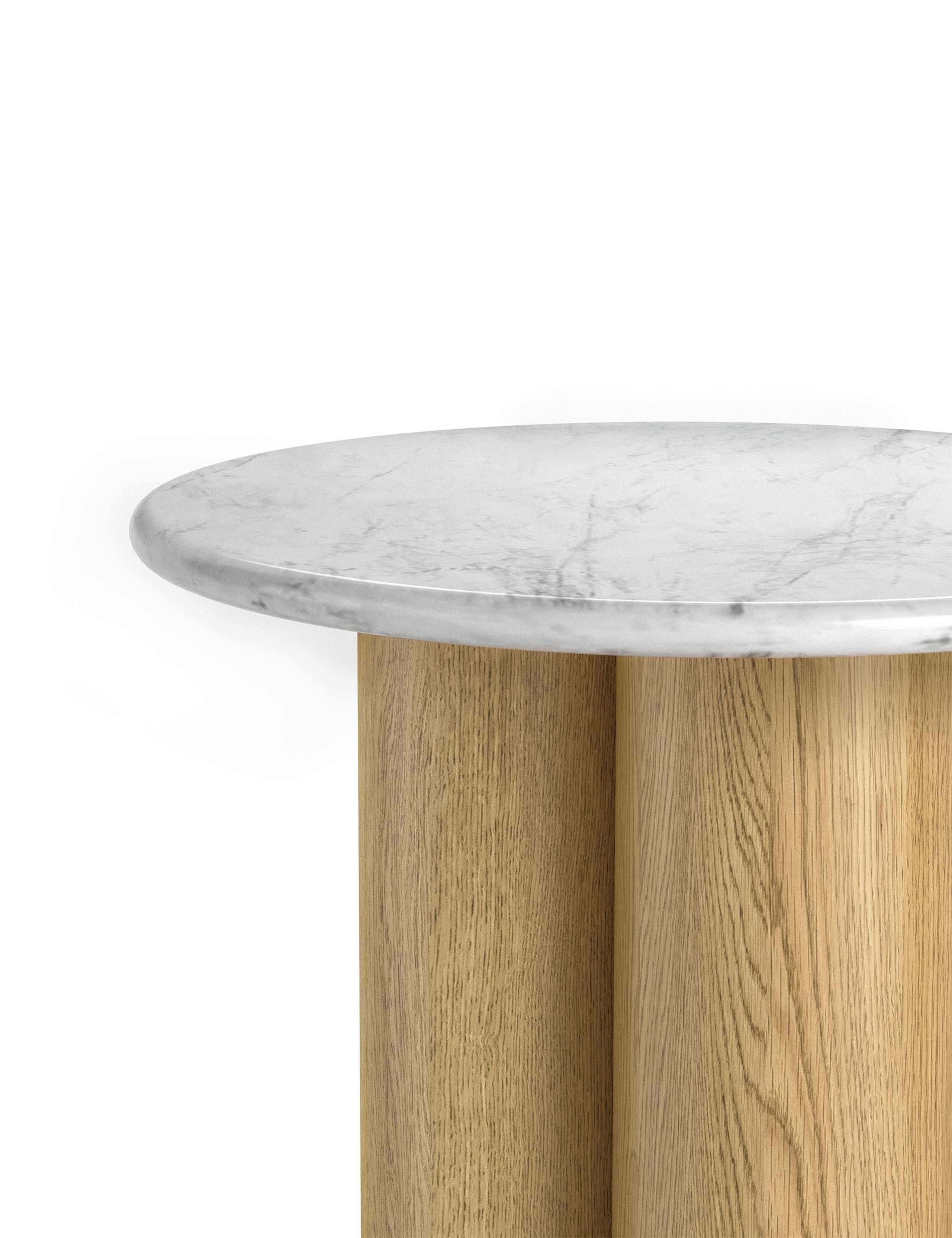 Phoenix Marble Top Round Side Table 3 of 5