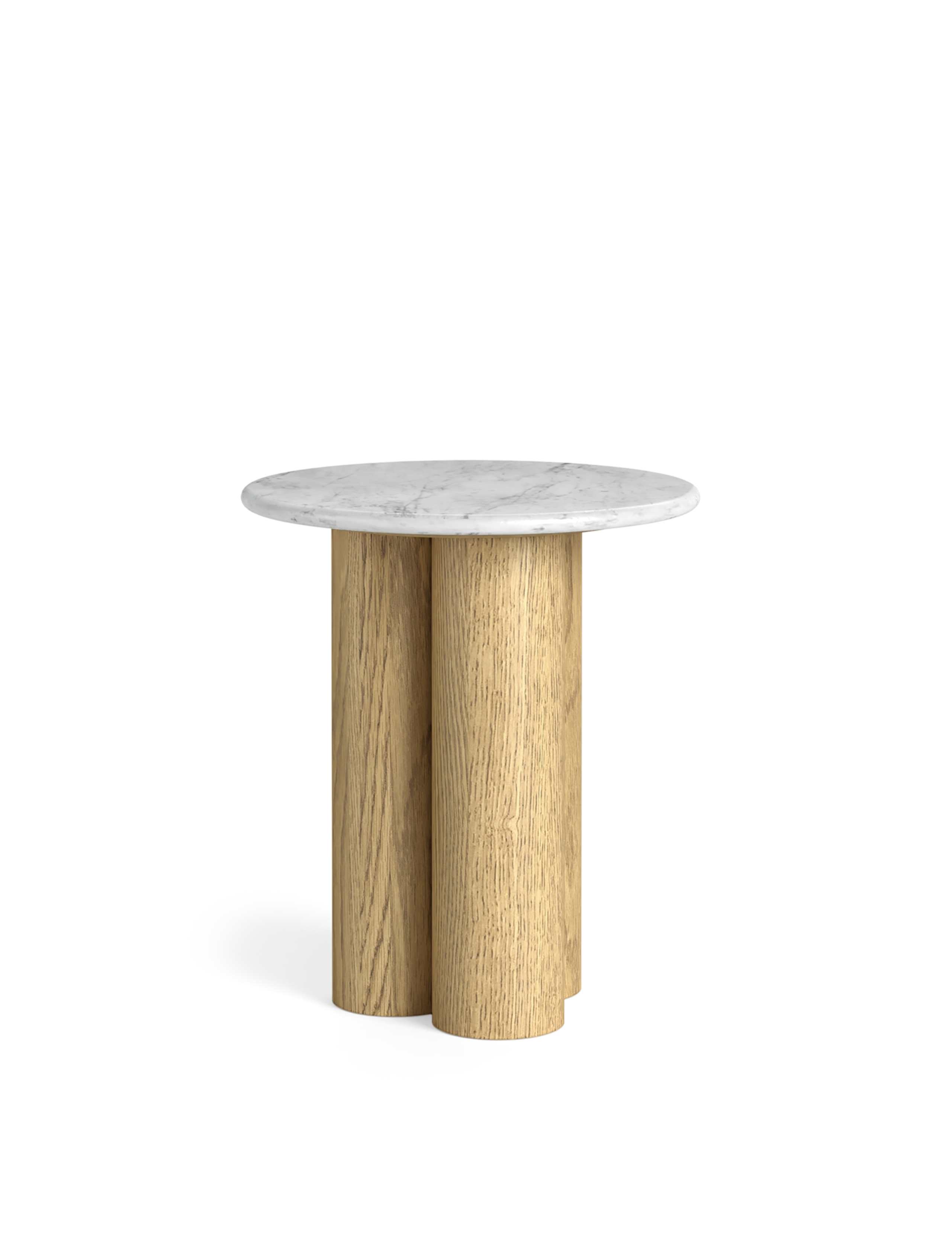 Phoenix Marble Top Round Side Table 2 of 5