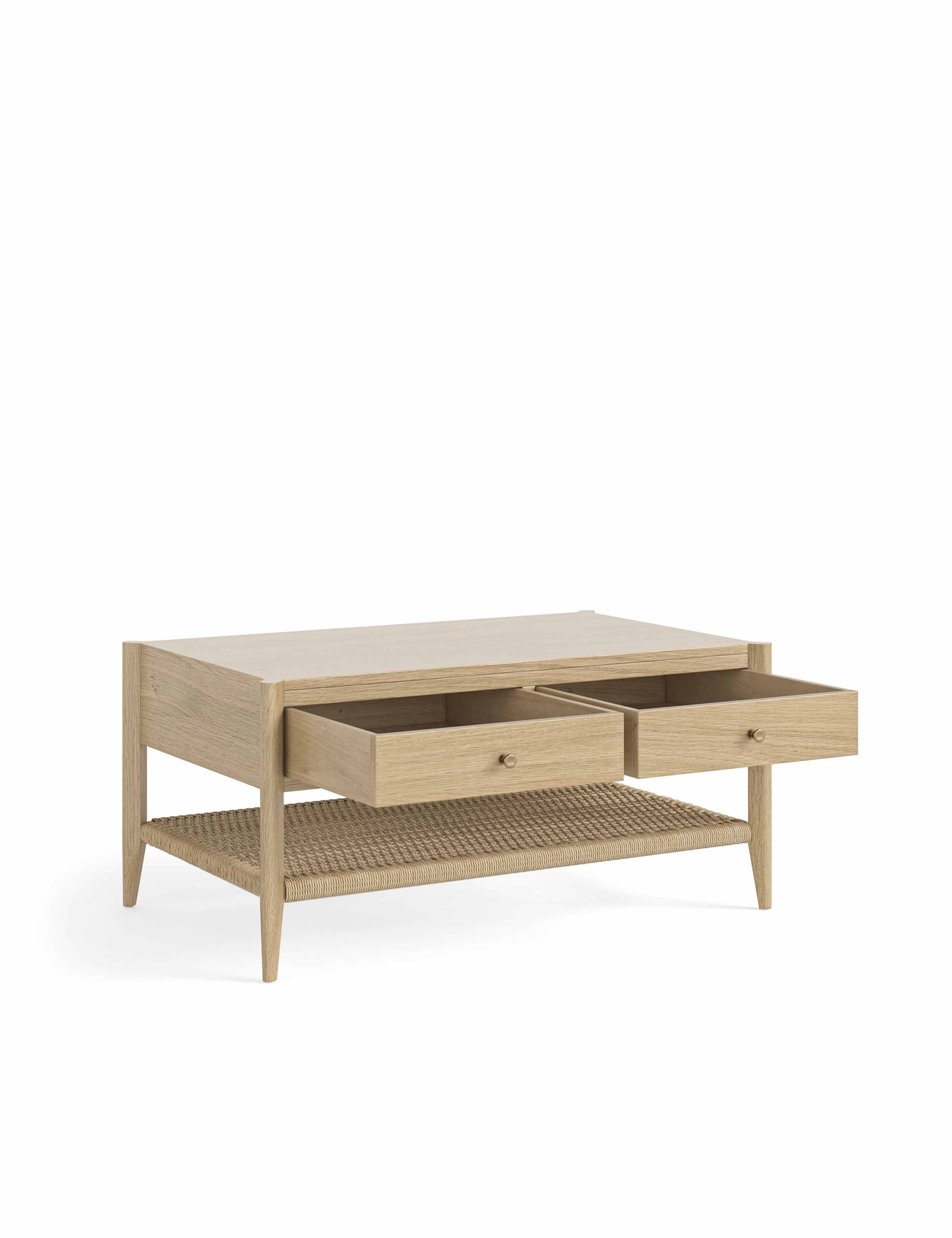 Sicily Oak Veneer Storage Coffee Table 6 of 7