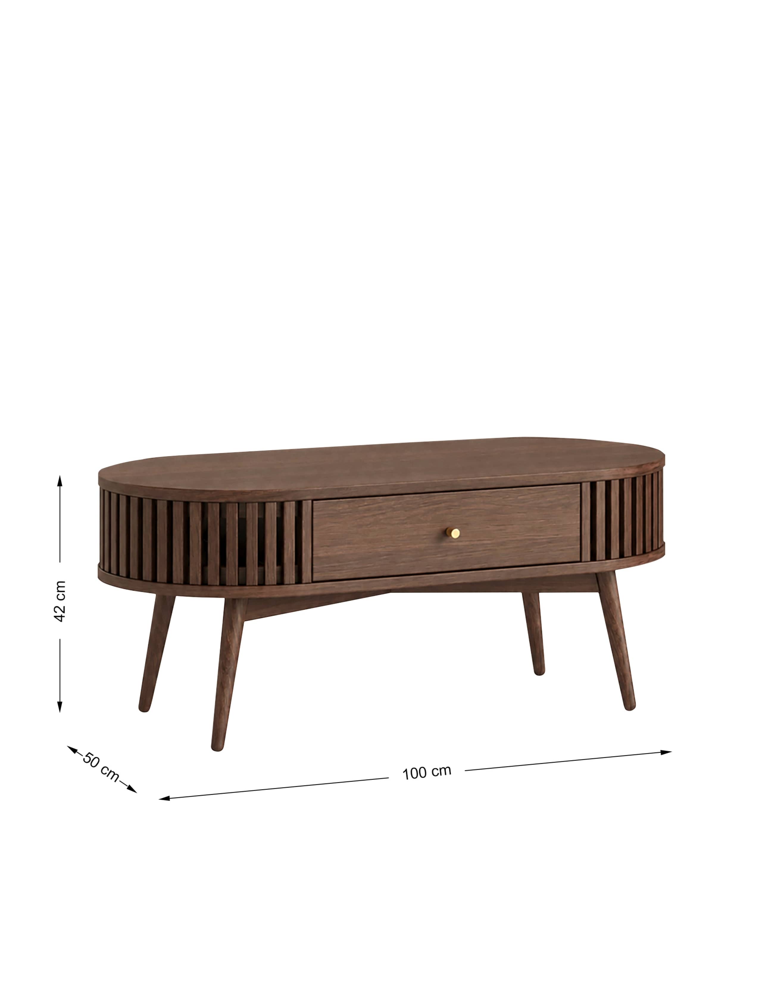 Soho Oval Storage Coffee Table 10 of 10