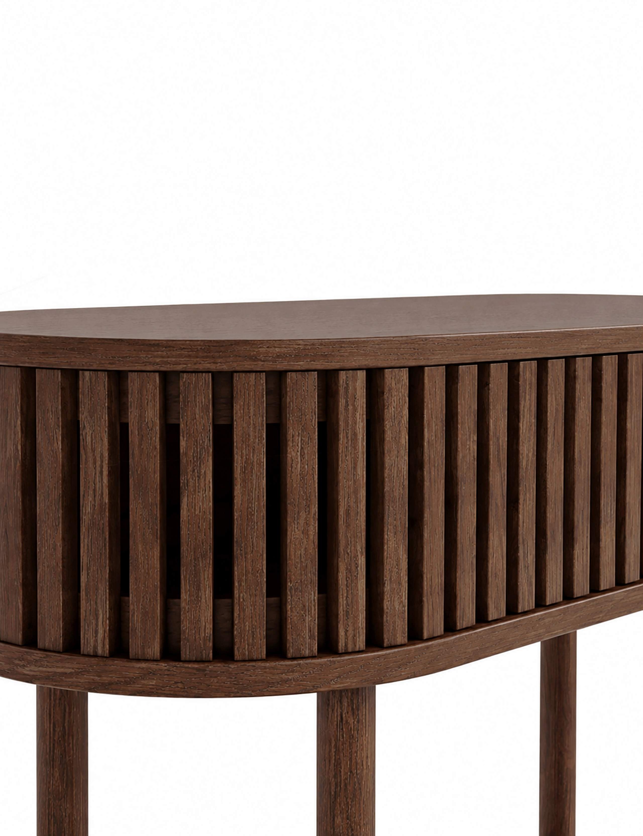 Soho Oval Storage Console Table 5 of 7