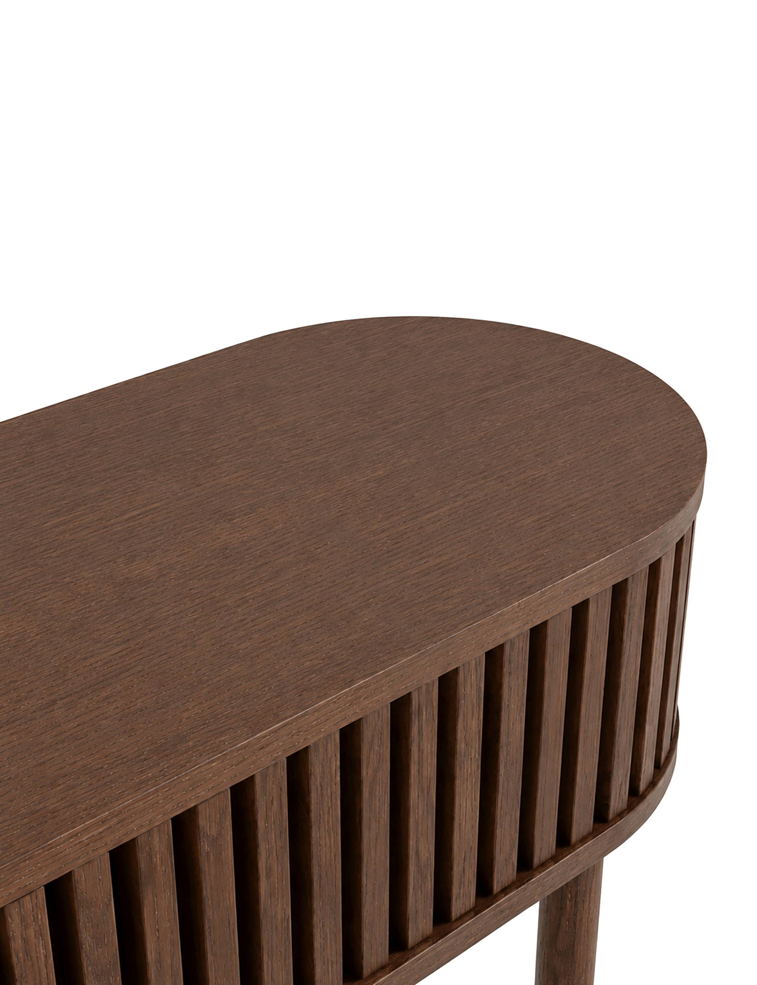 Soho Oval Storage Console Table 6 of 7