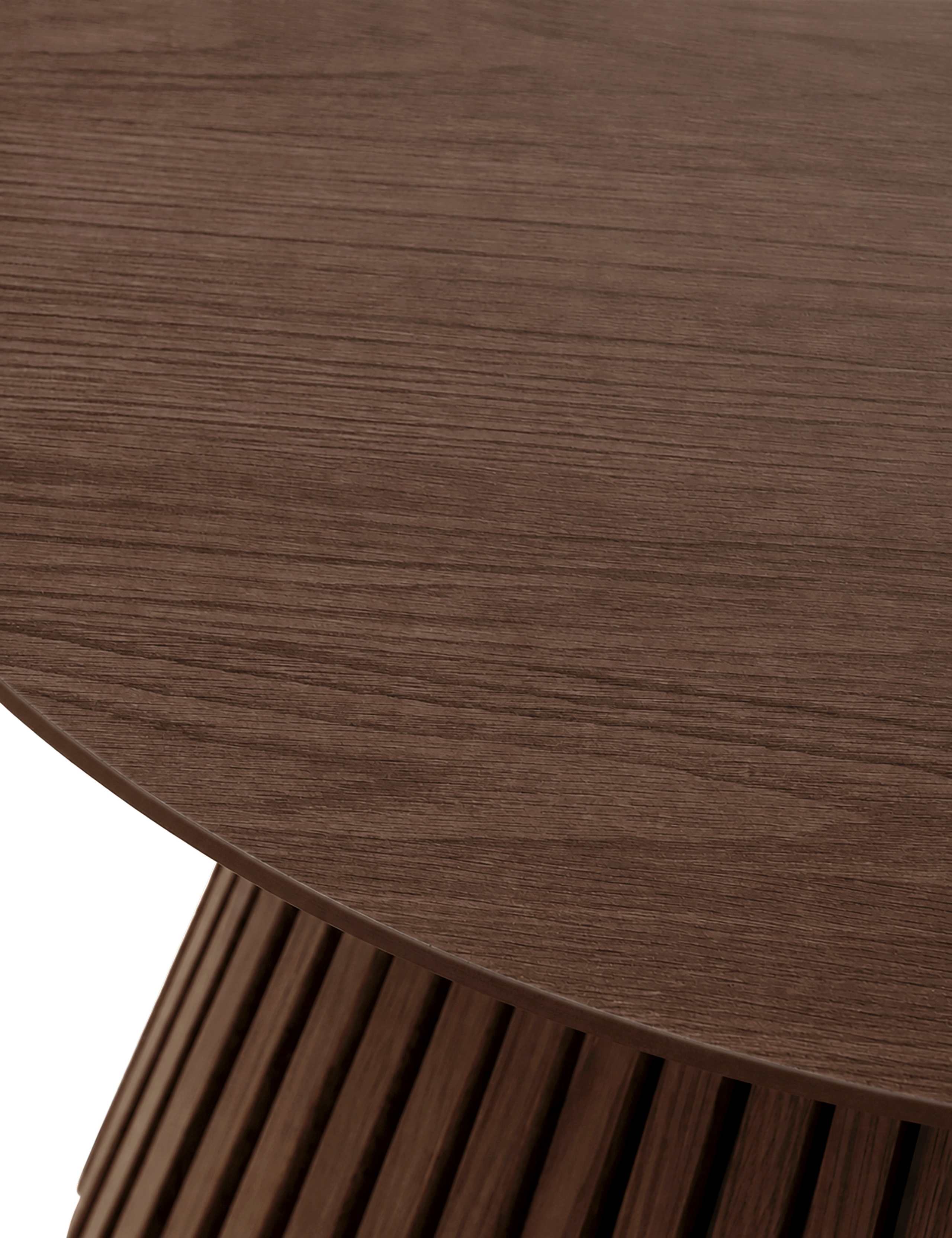 Soho Round Slatted Coffee Table 5 of 7