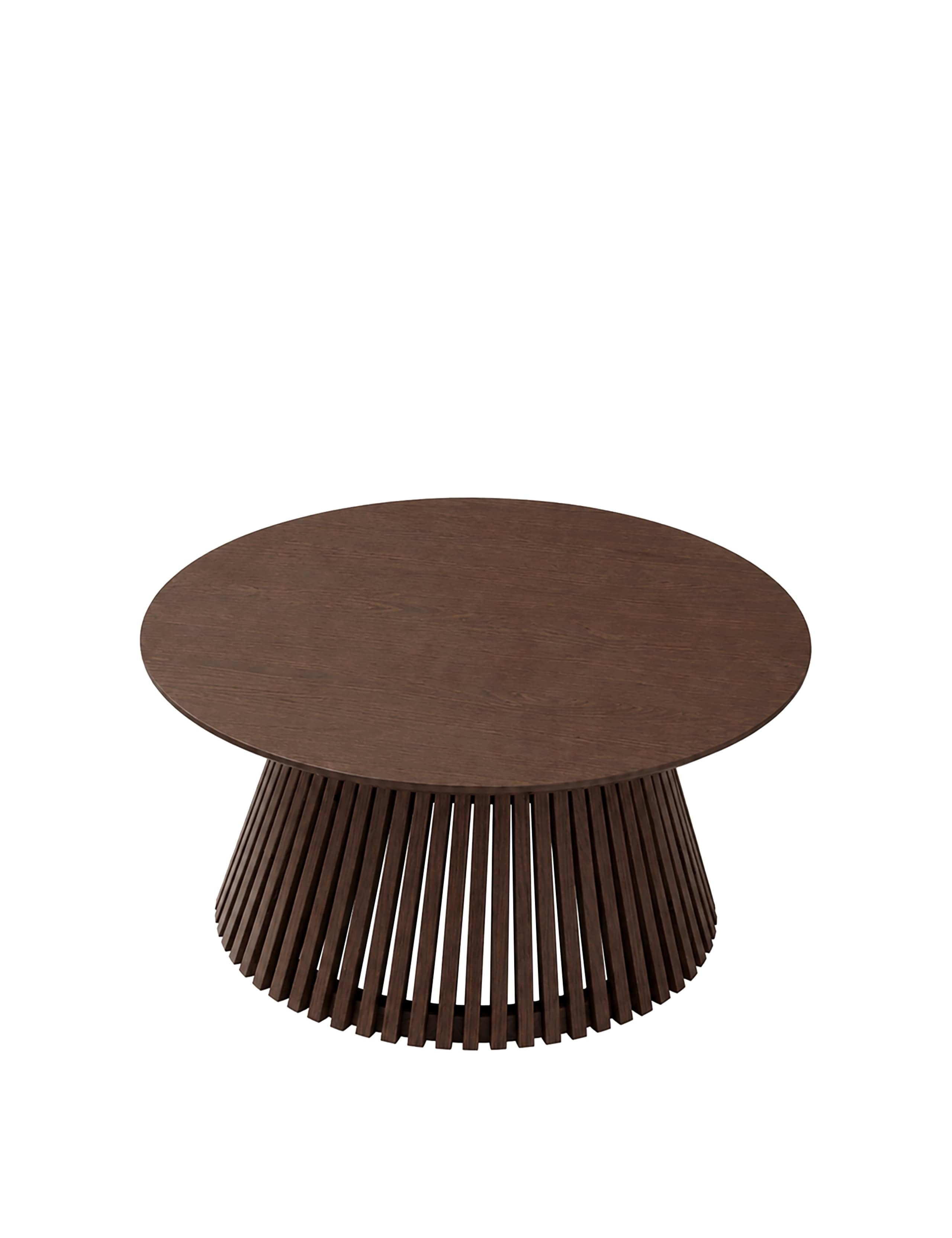 Soho Round Slatted Coffee Table 2 of 7