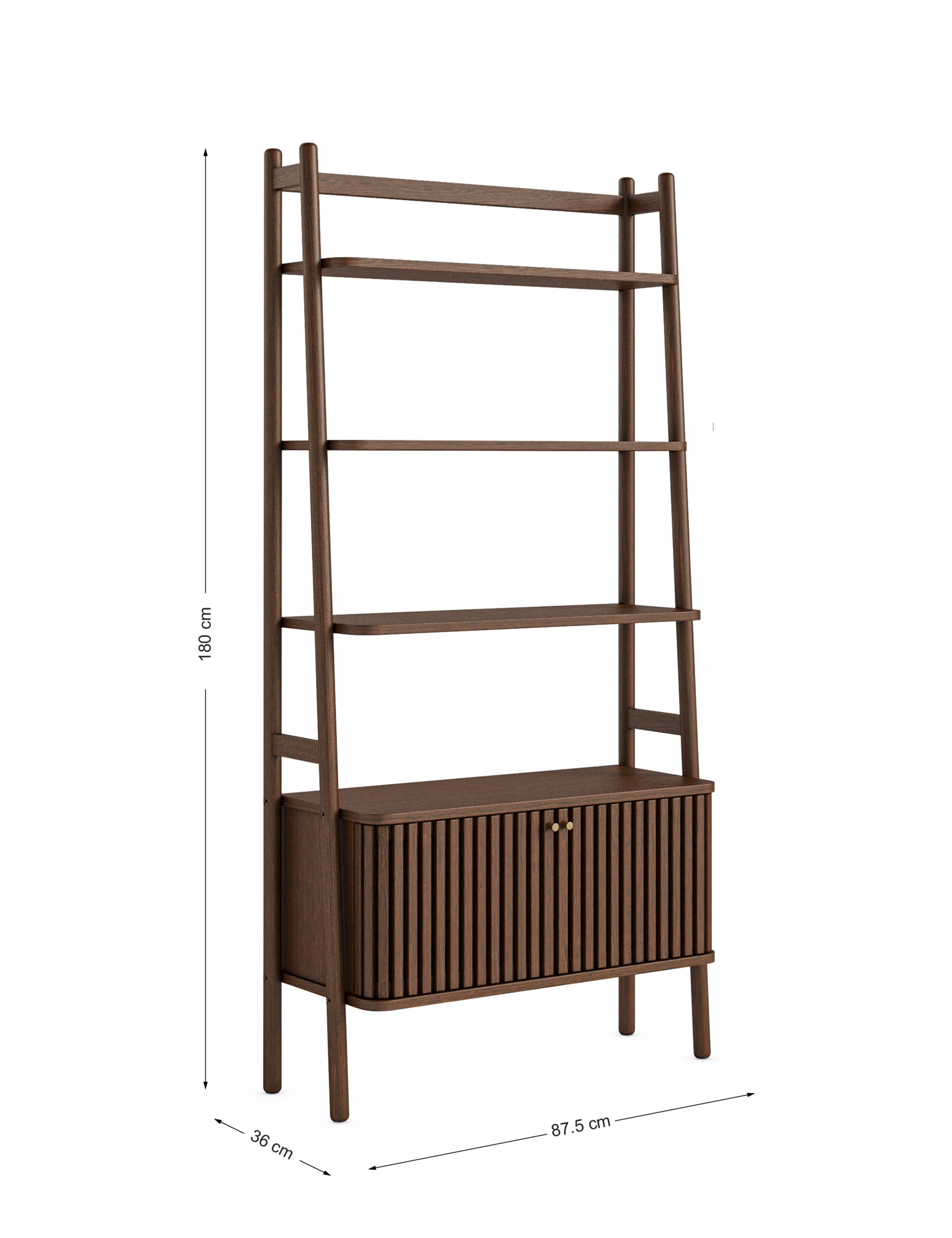 Soho Large Oak Veneer Bookcase 8 of 8