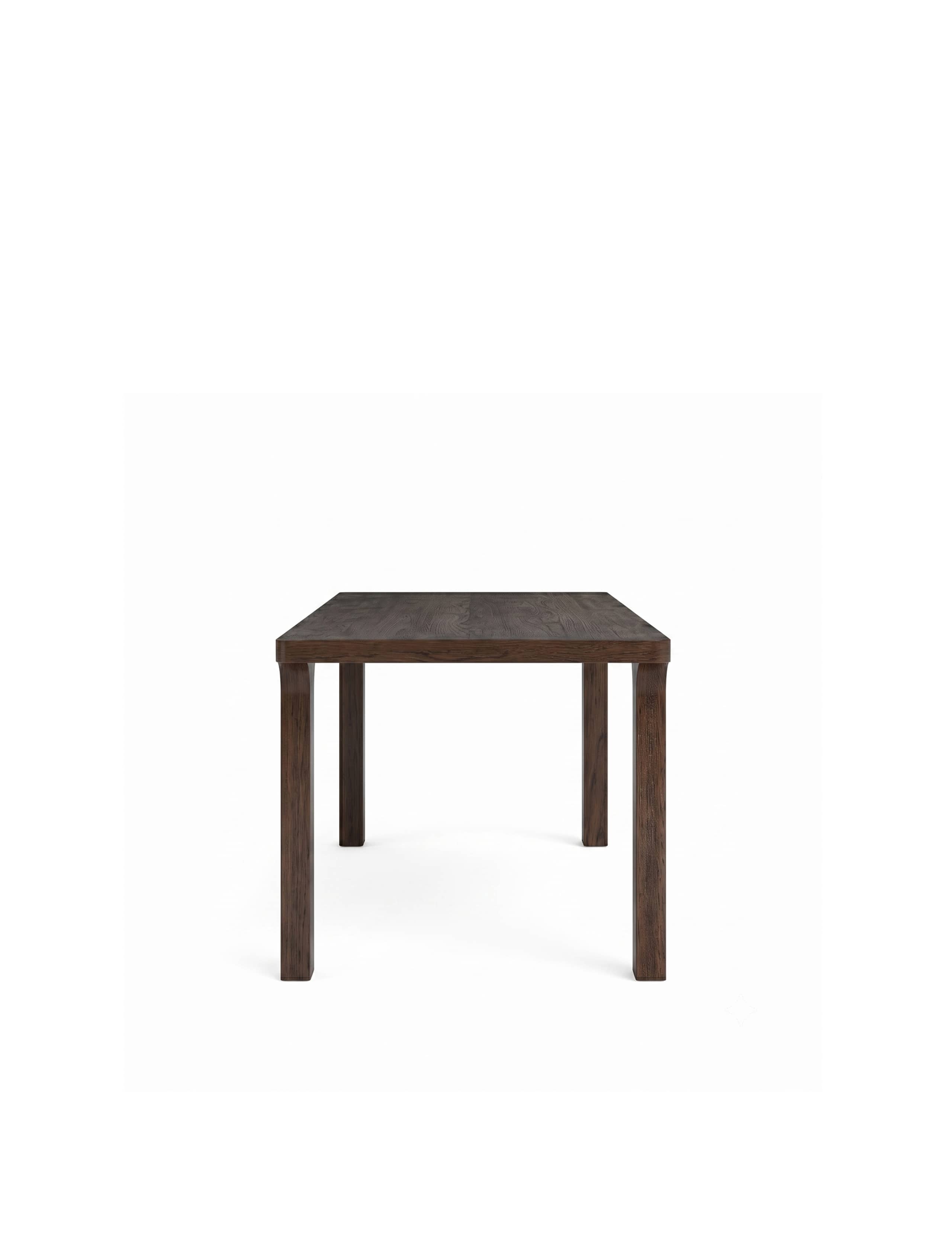 California Oak Walnut Finish Dining Table 5 of 6