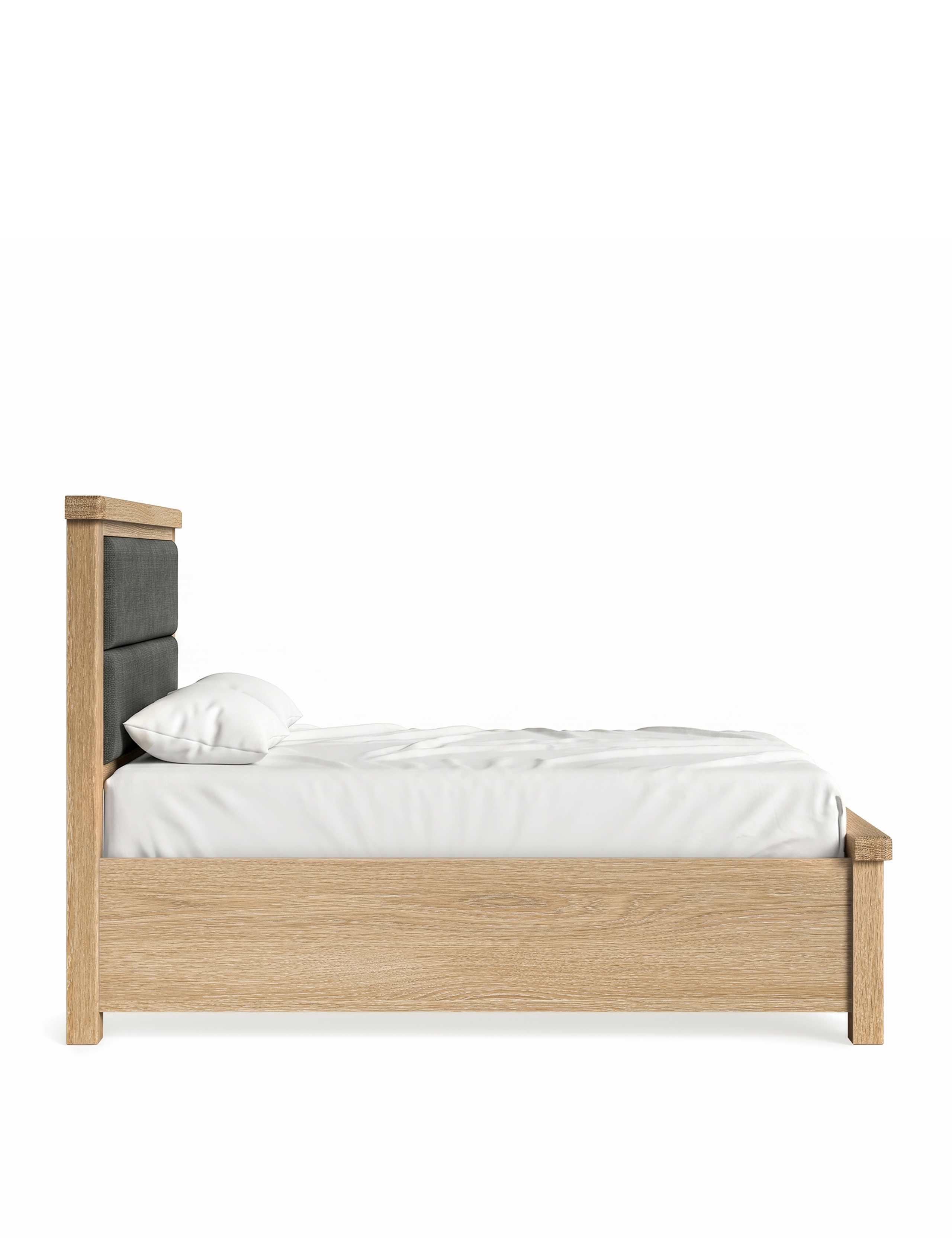 Normandy White Wash Two Drawer Storage Bed 4 of 5