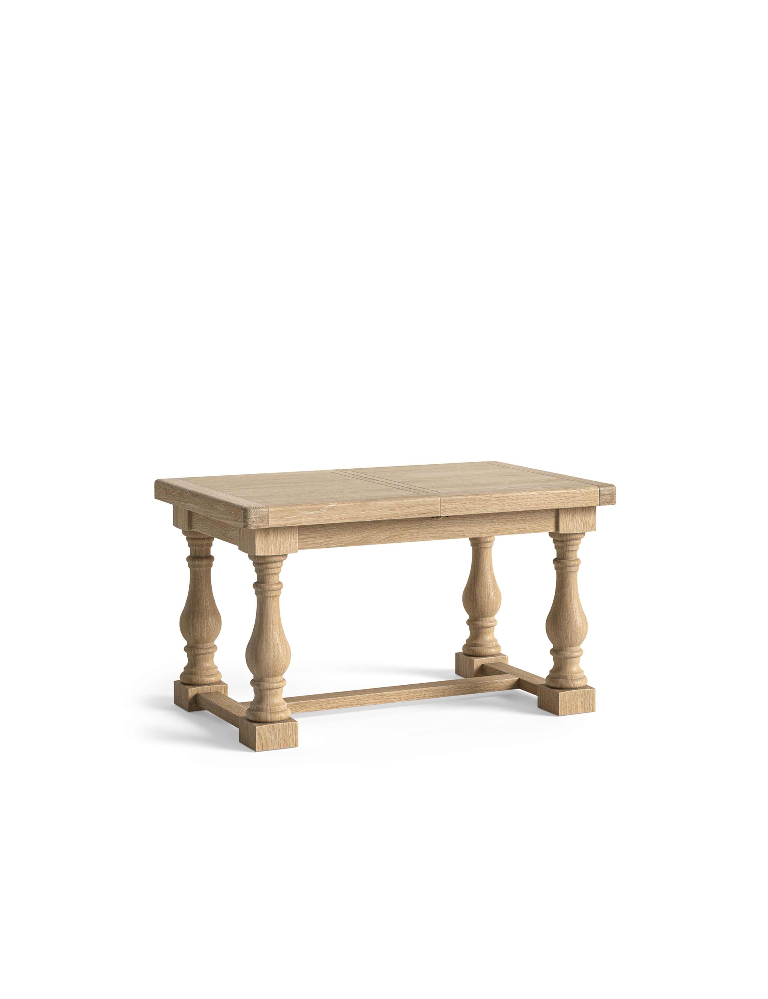 Normandy Small Trestle White Wash Extending Dining Table 5 of 7