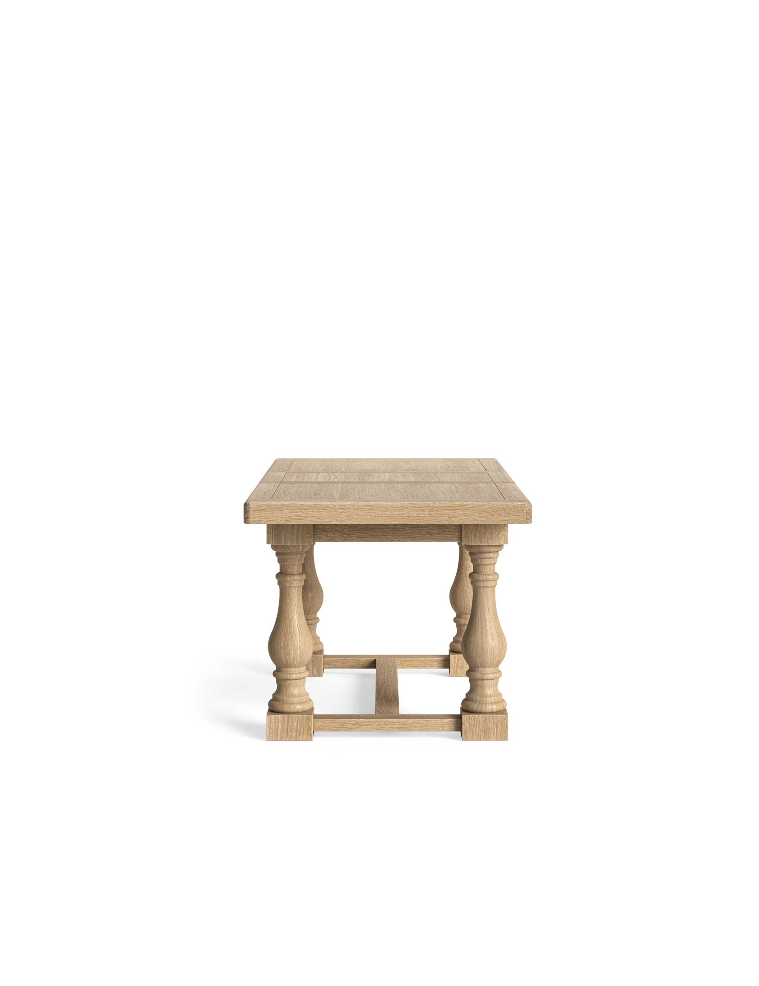 Normandy Small Trestle White Wash Extending Dining Table 6 of 7