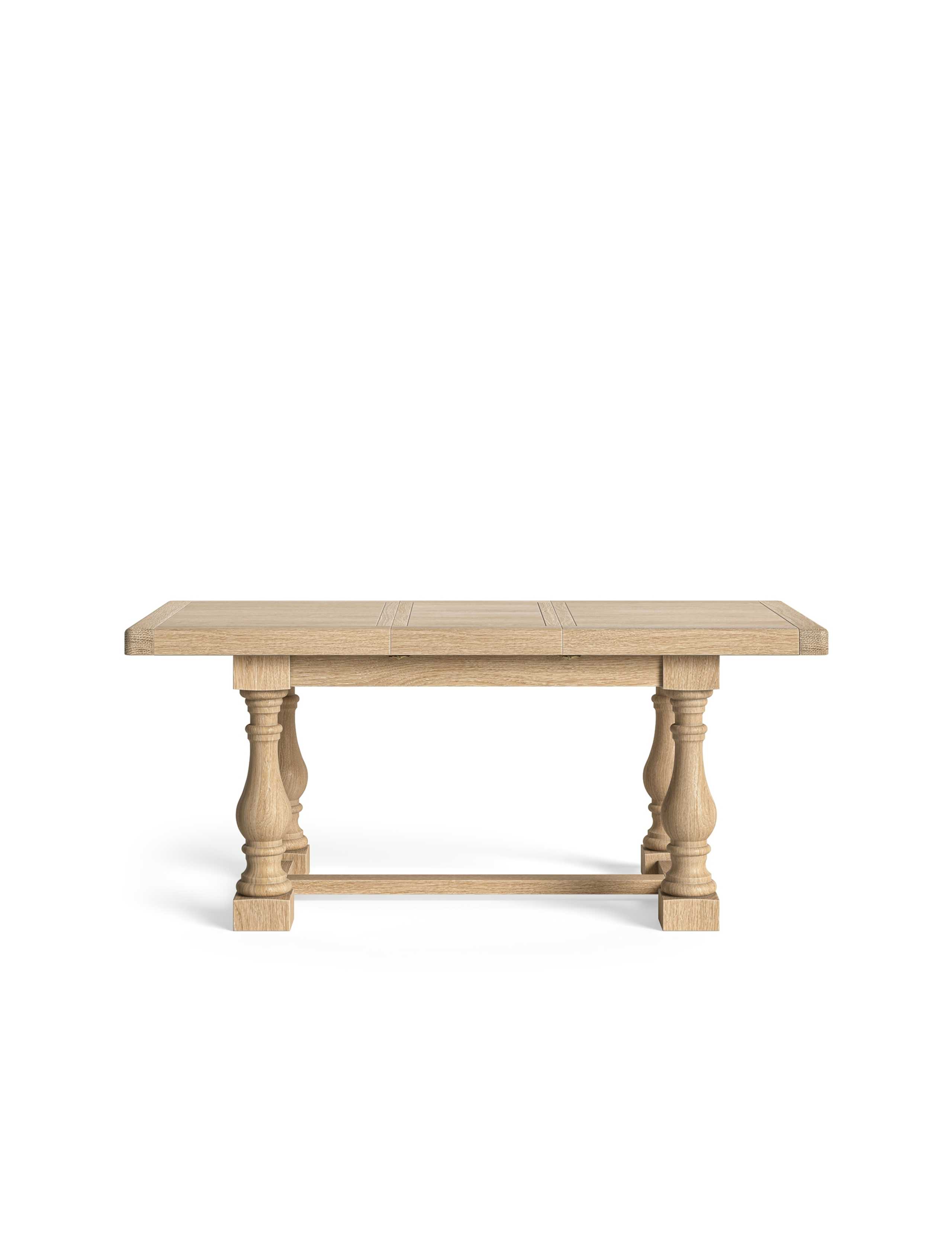 Normandy Small Trestle White Wash Extending Dining Table 2 of 7