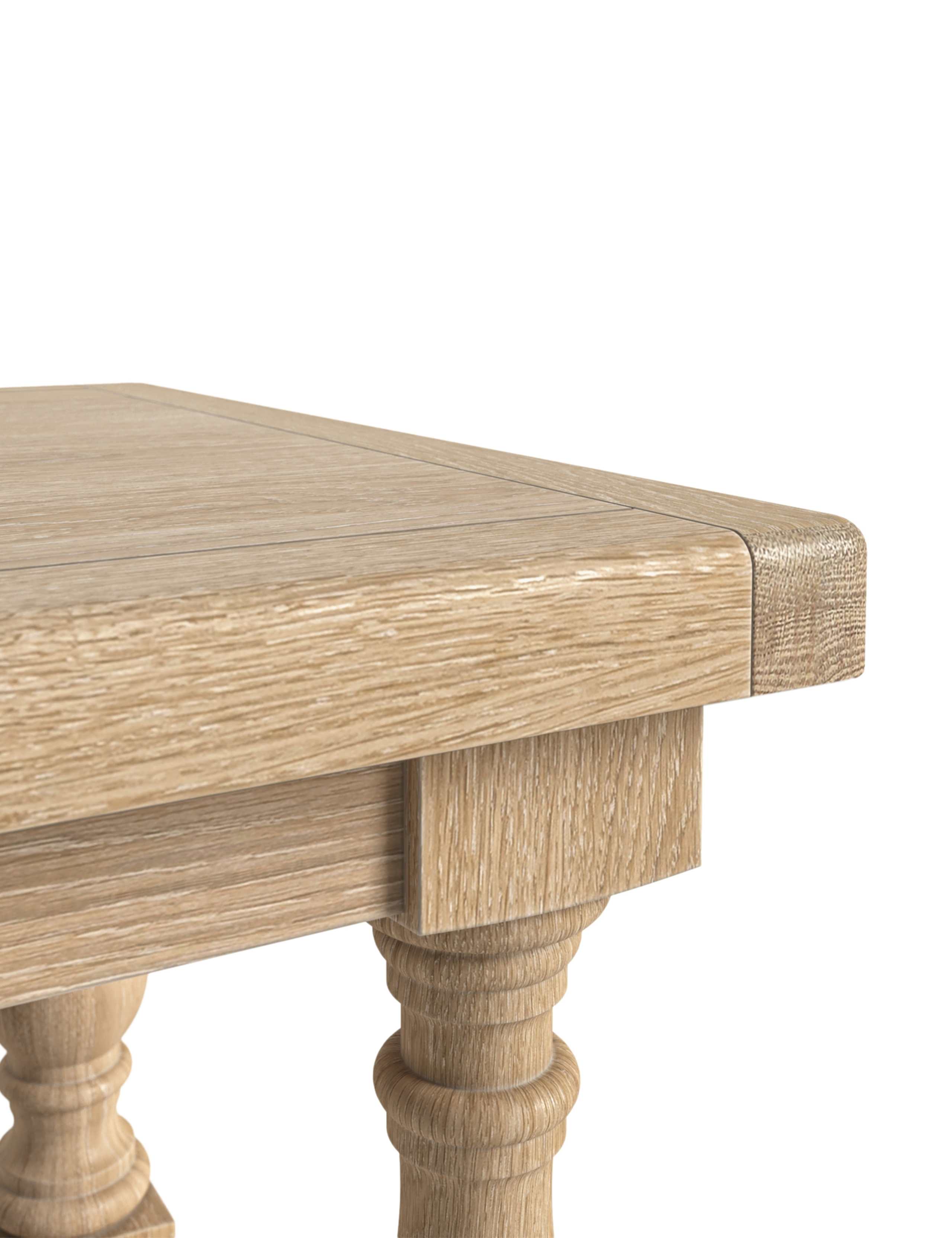 Normandy Large Trestle White Wash Extending Dining Table 3 of 7