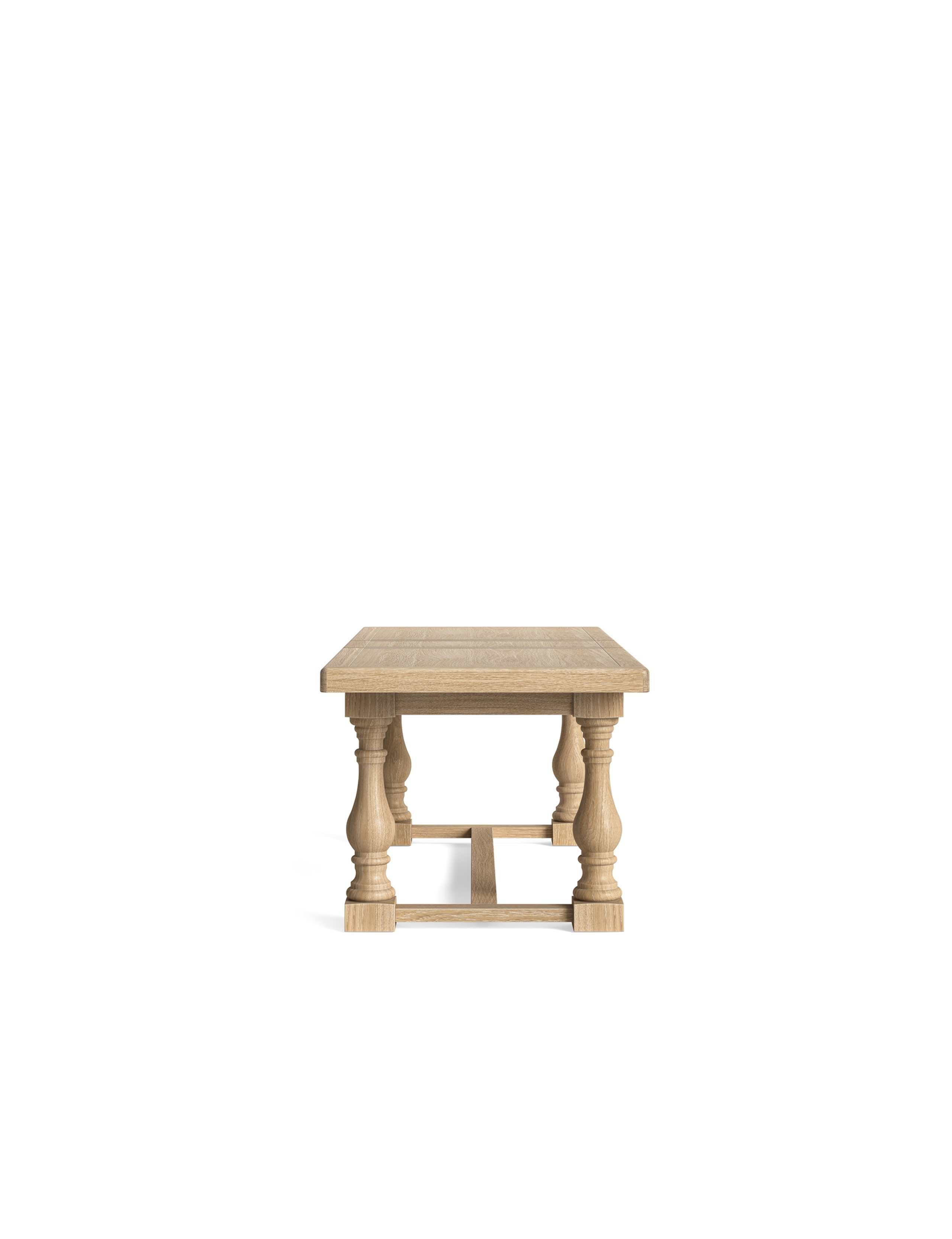 Normandy Large Trestle White Wash Extending Dining Table 6 of 7