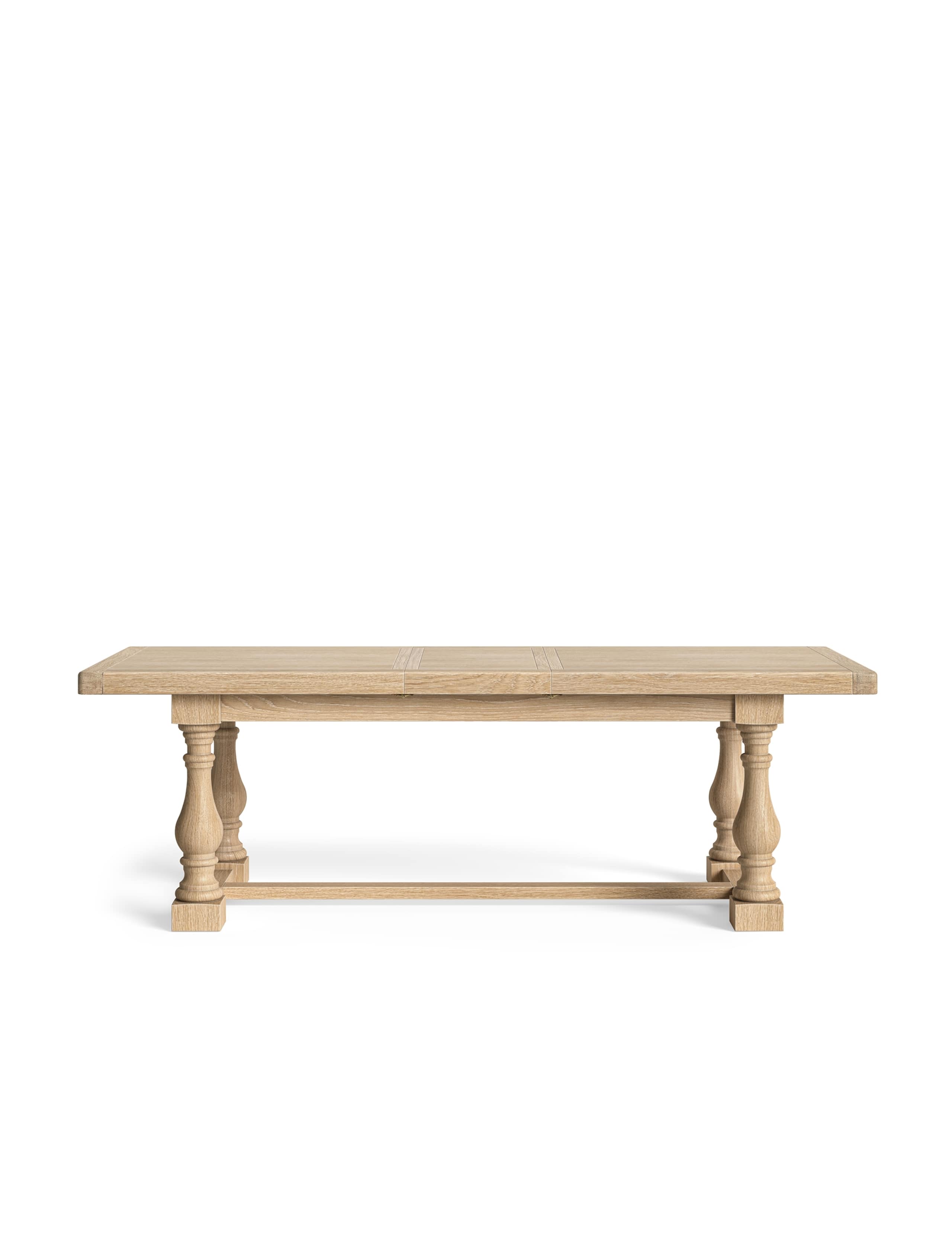 Normandy Large Trestle White Wash Extending Dining Table 2 of 7