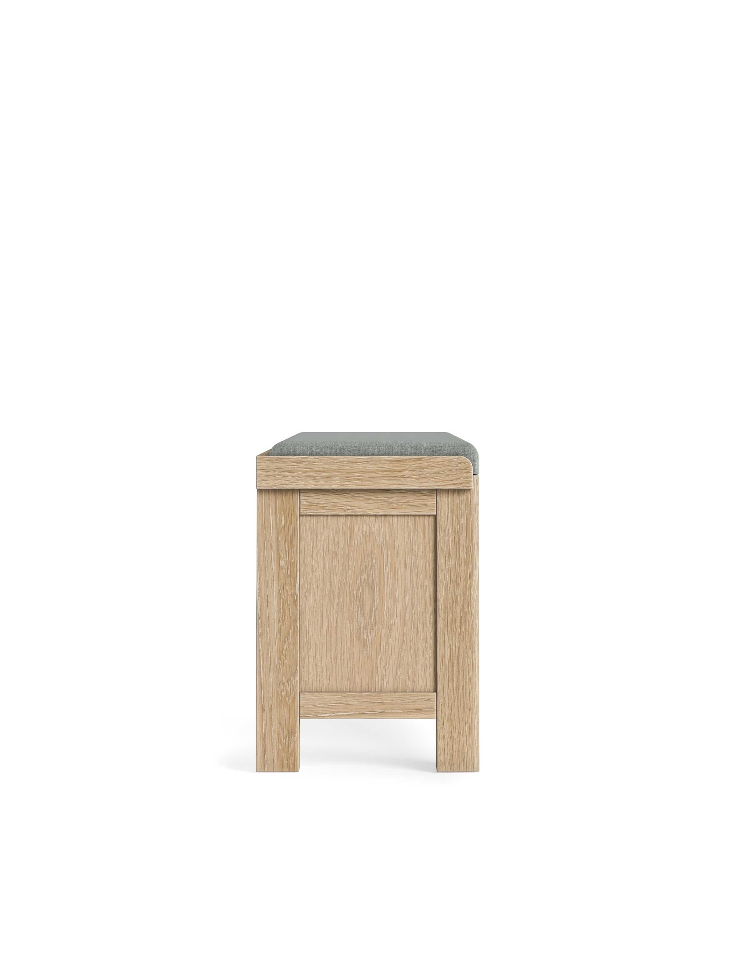 Normandy Oak Storage Bench 2 of 5