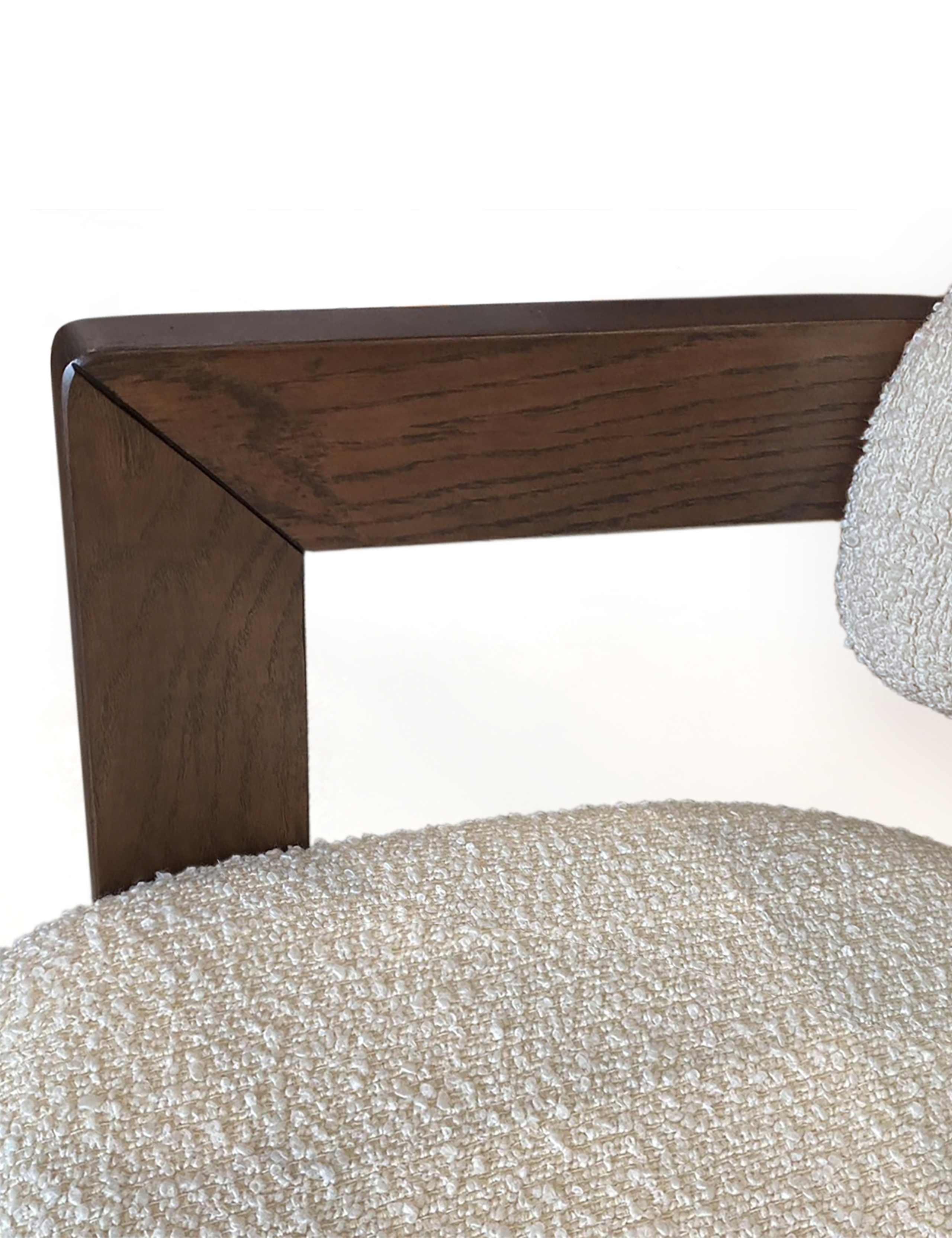 California Boucle Dining Chair 5 of 8