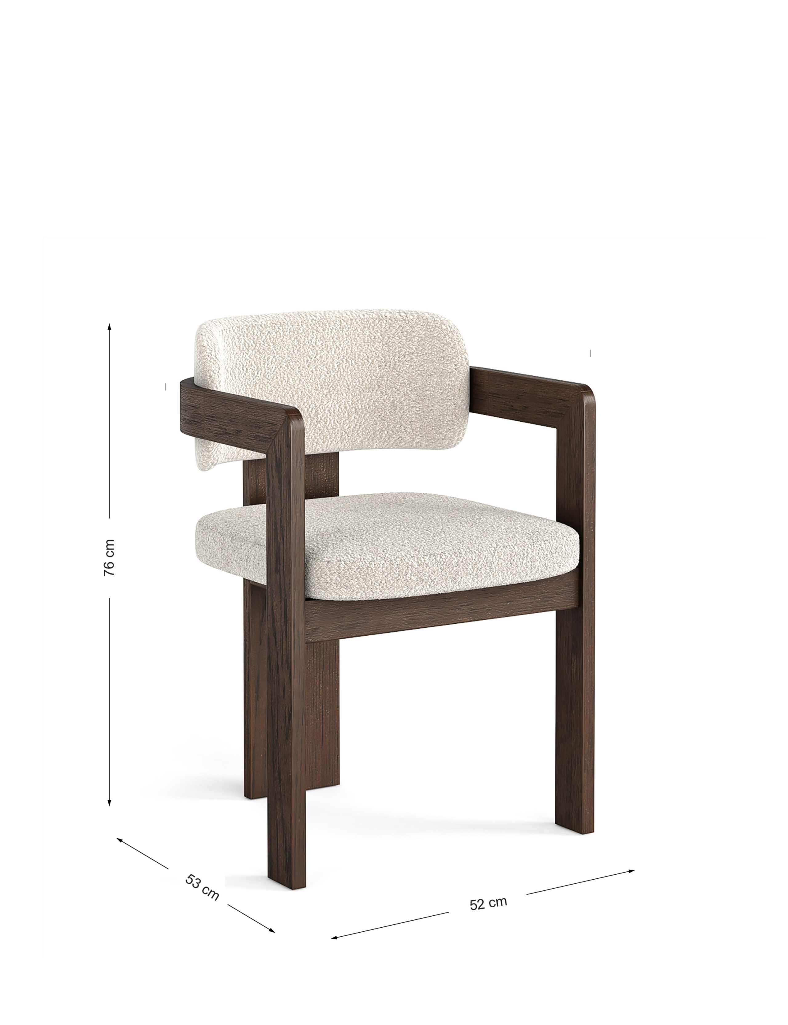 California Boucle Dining Chair 8 of 8