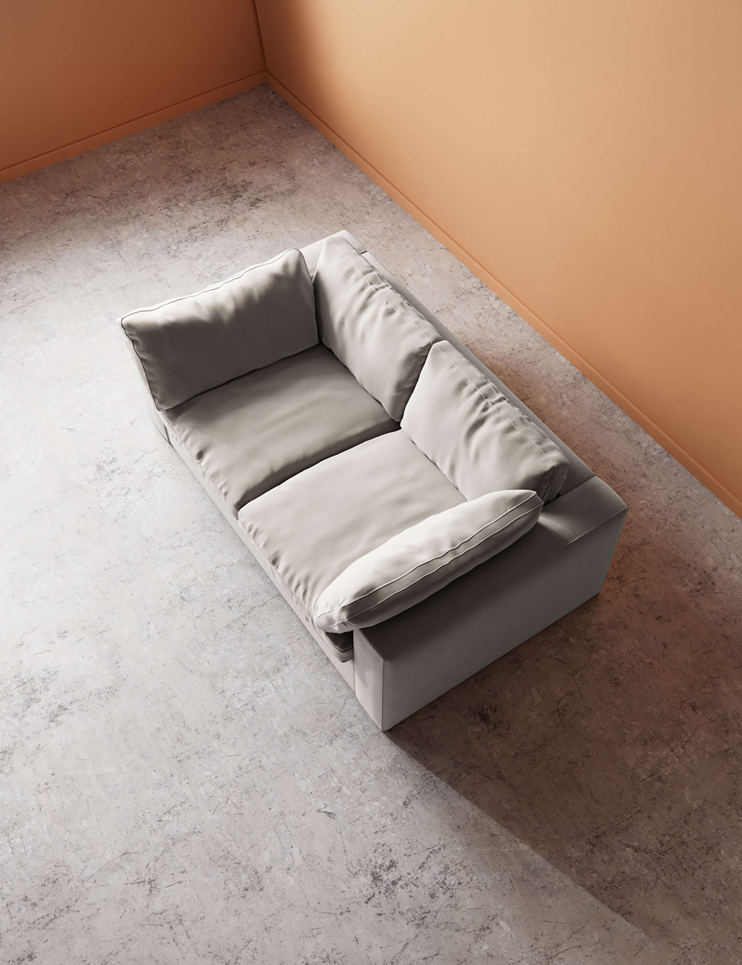 Crushed Velvet 2 Seater Sofa 4 of 6