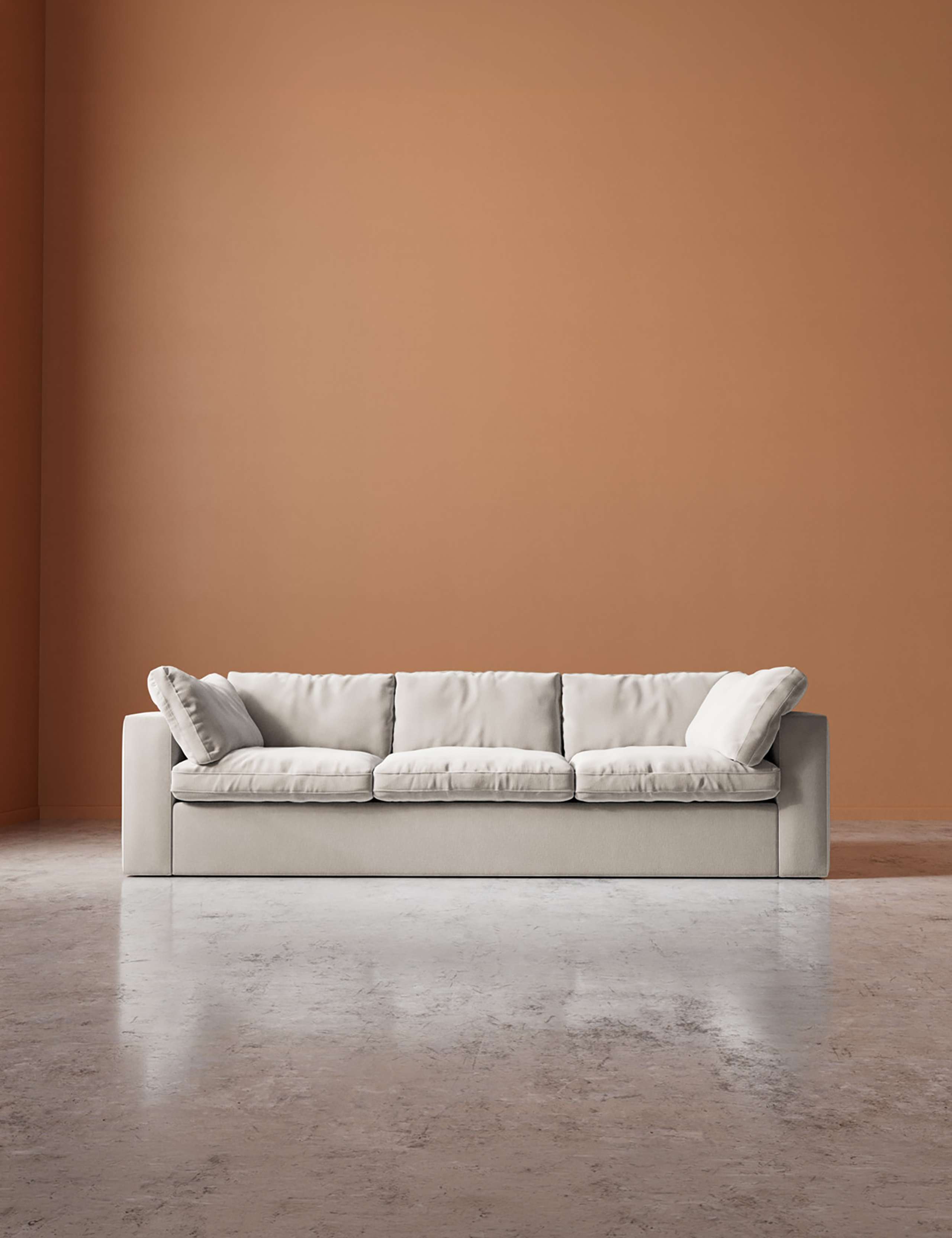 Crushed Velvet 3 Seater Sofa 1 of 6