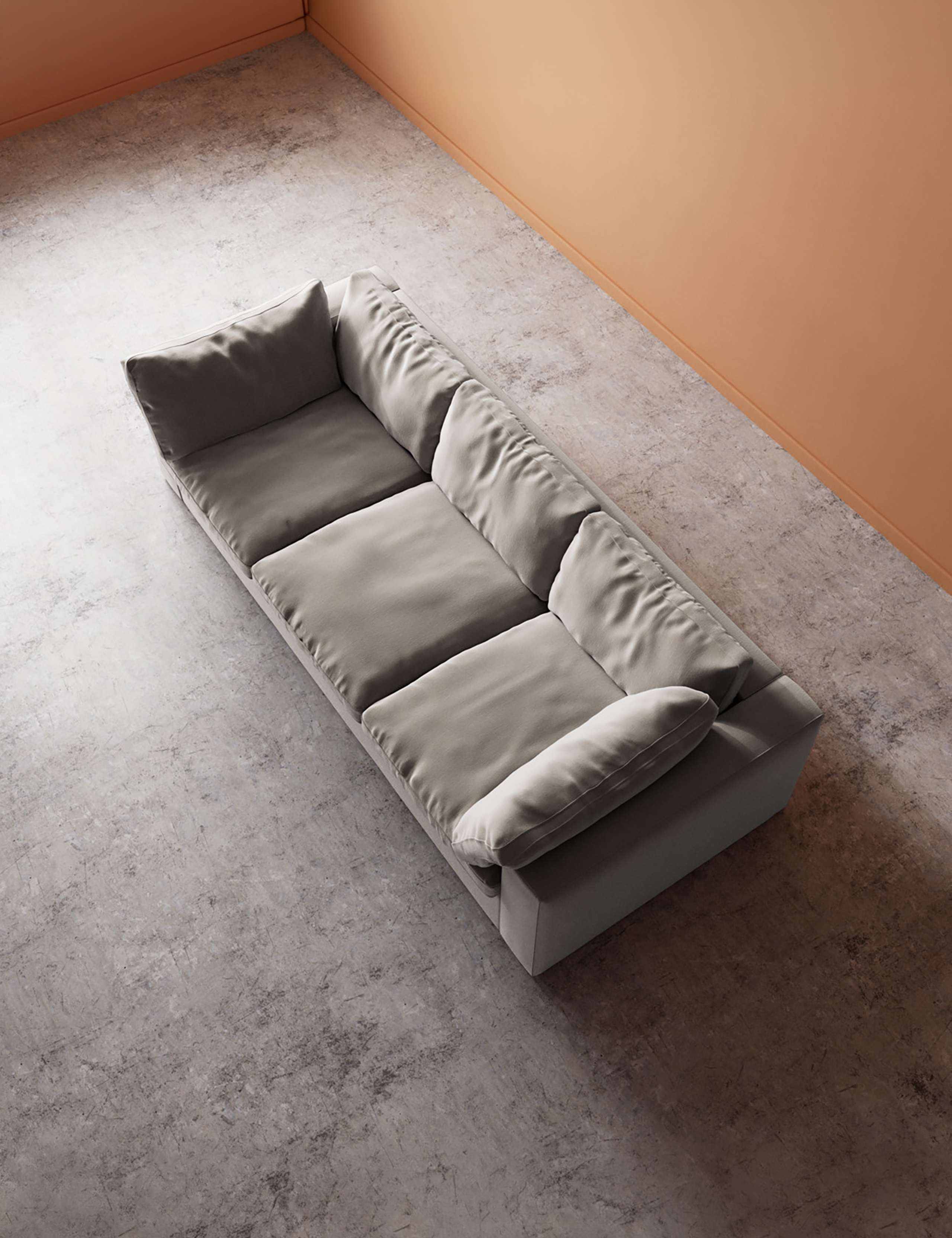 Crushed Velvet 3 Seater Sofa 4 of 6