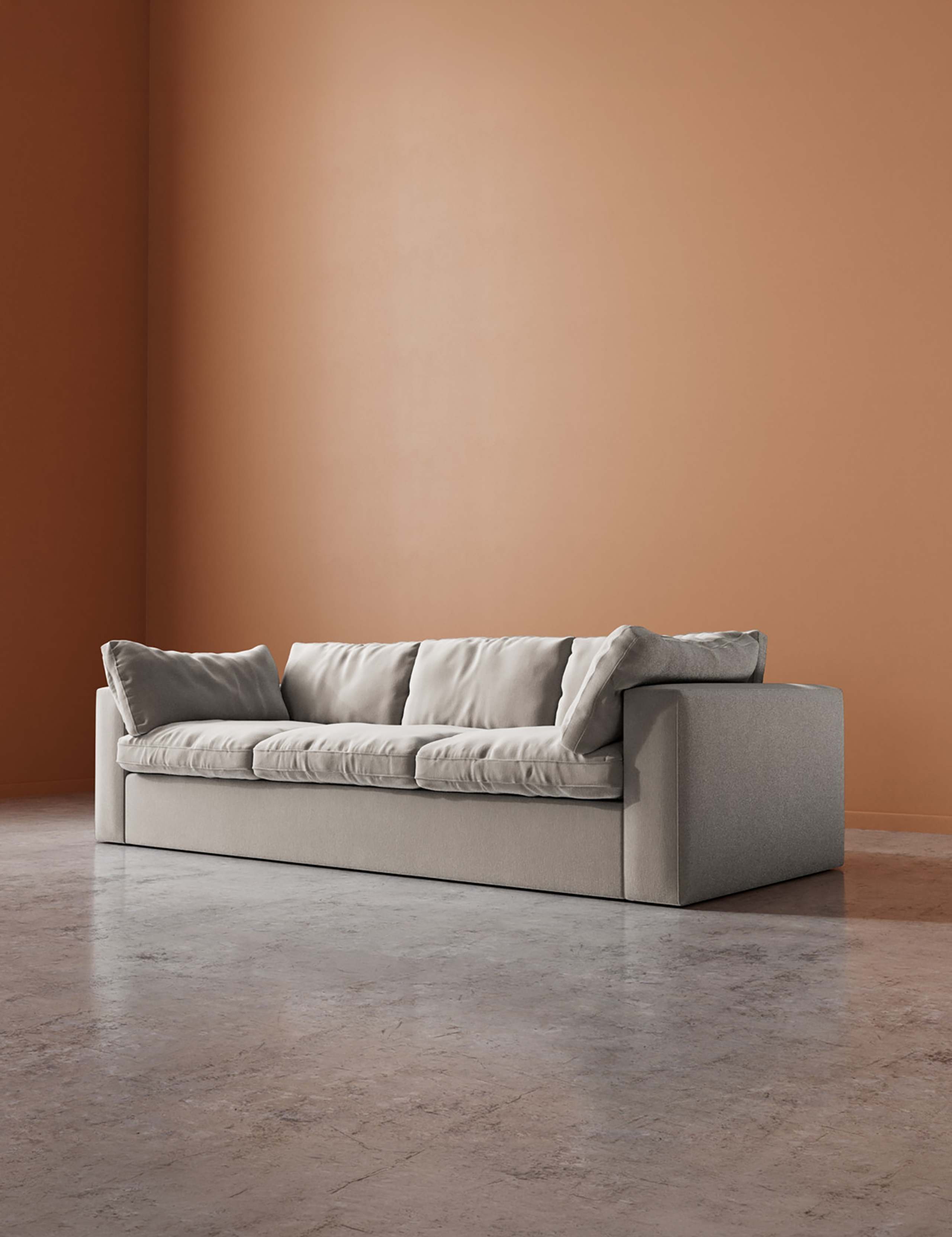 Crushed Velvet 3 Seater Sofa 5 of 6